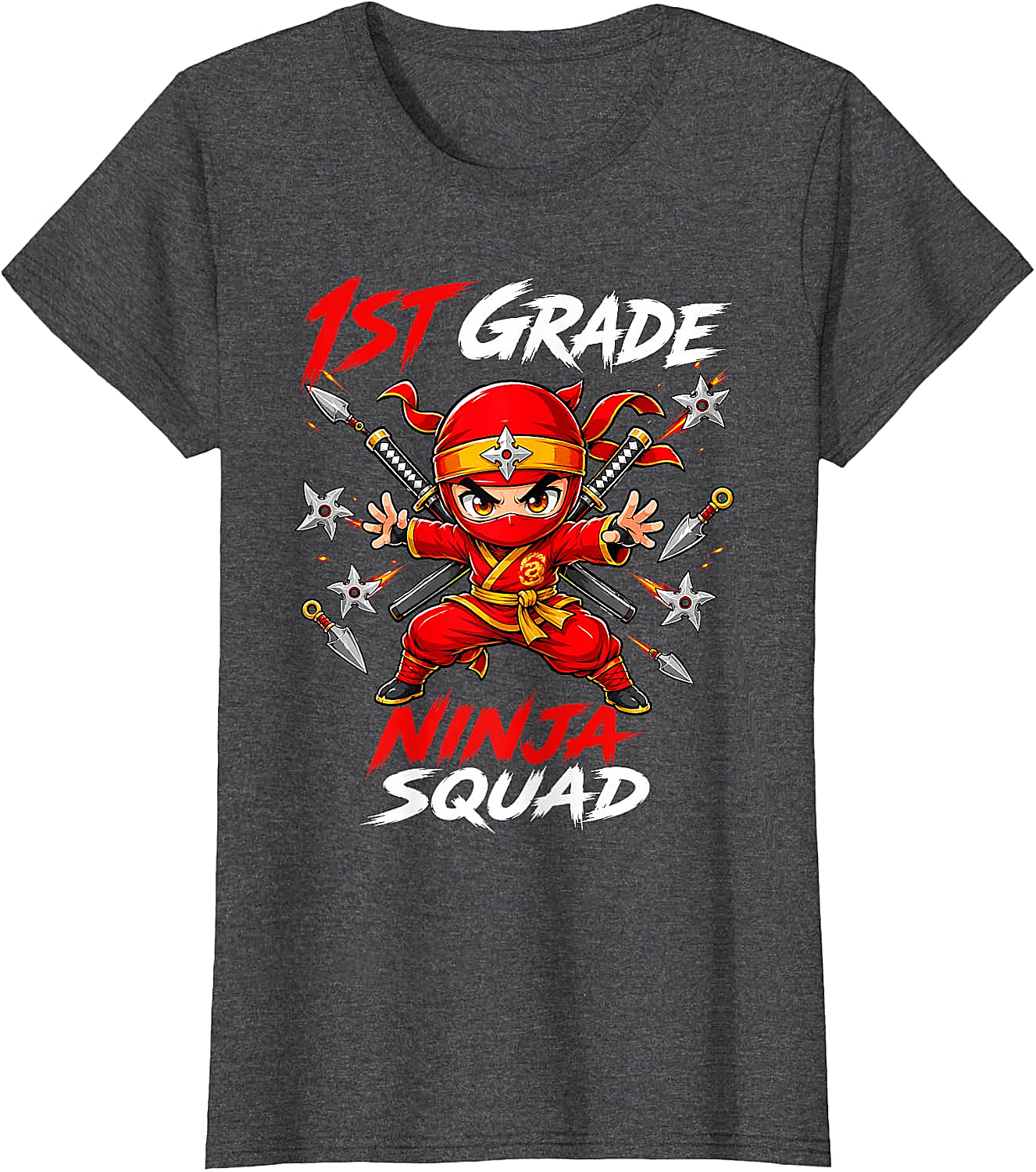 1st Grade Ninja Squad Tee Back to School Boys Shirt
