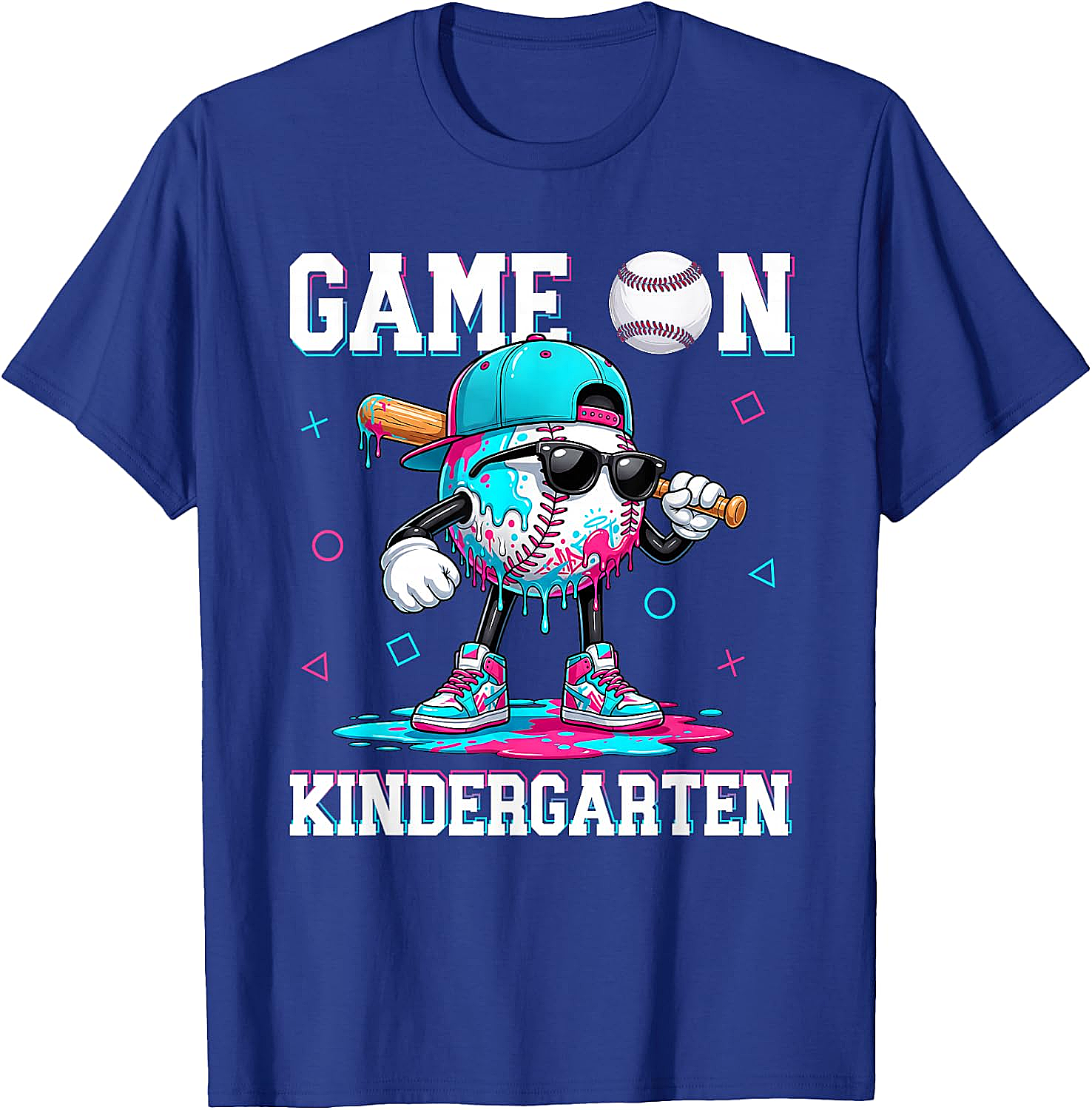Kindergarten Baseball Game On Drip Tee Back to School