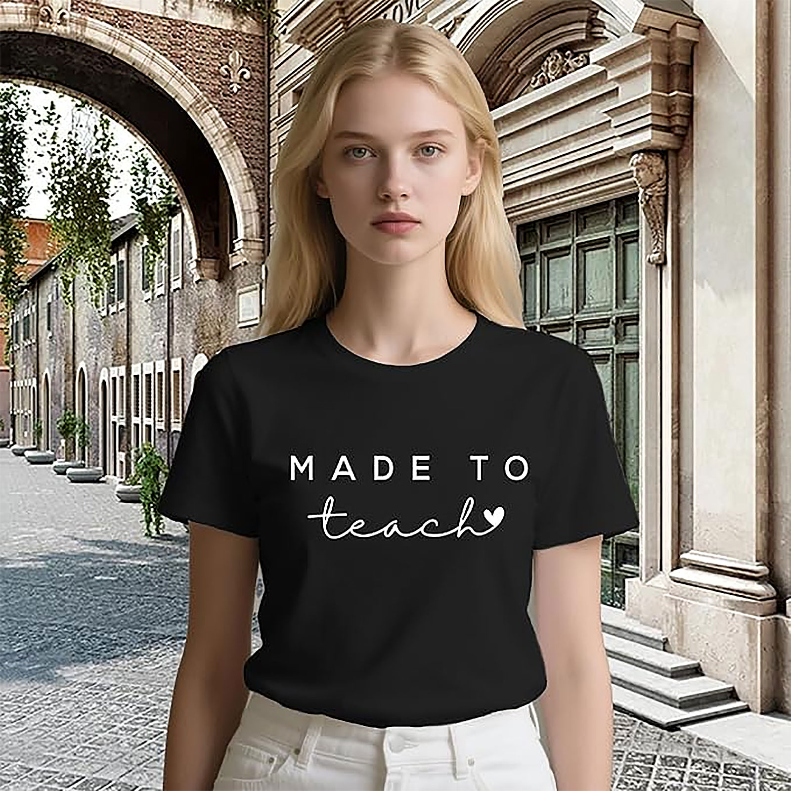 Teacher T-Shirt: Made to Teach | Funny Teacher Shirt