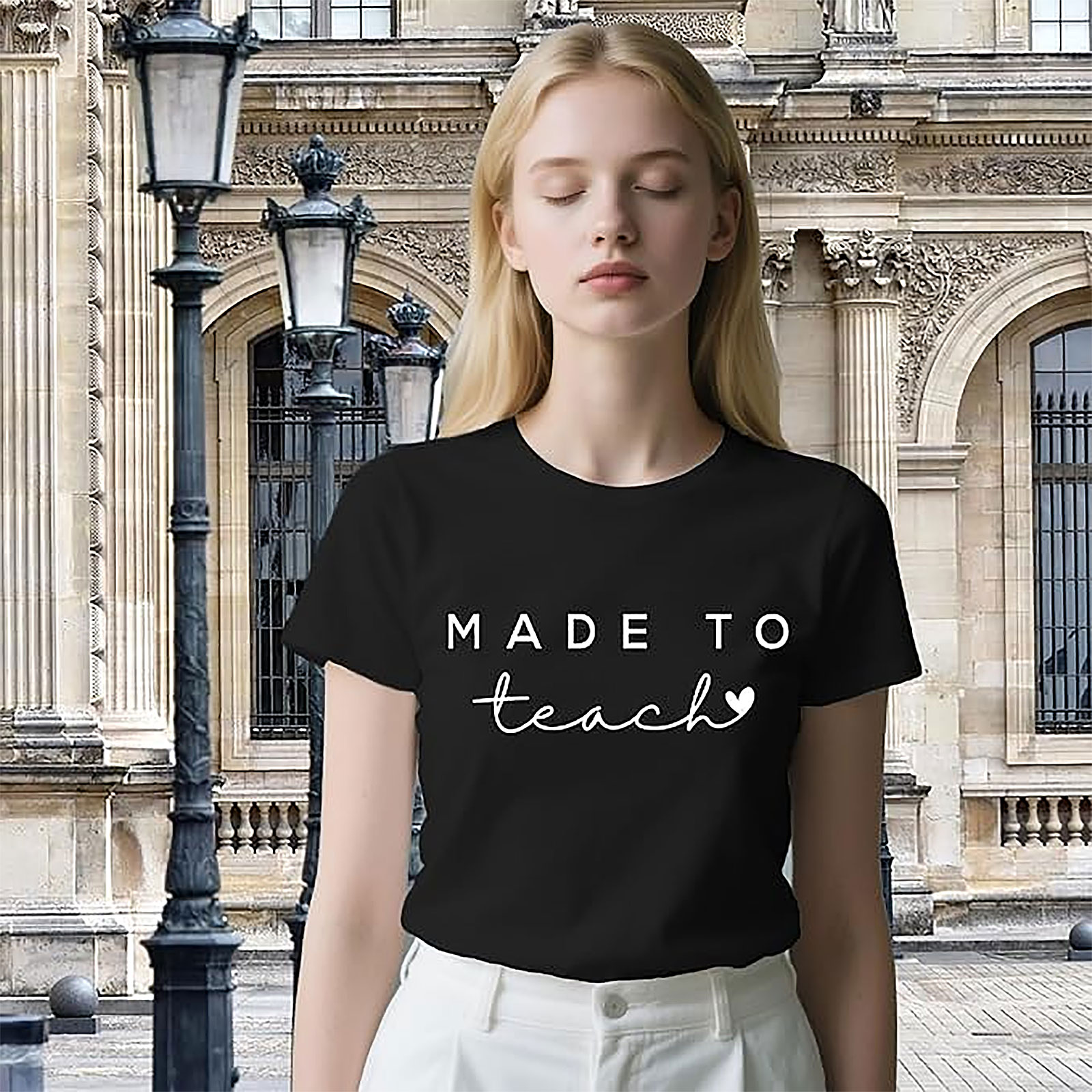 Teacher T-Shirt: Made to Teach | Funny Teacher Shirt