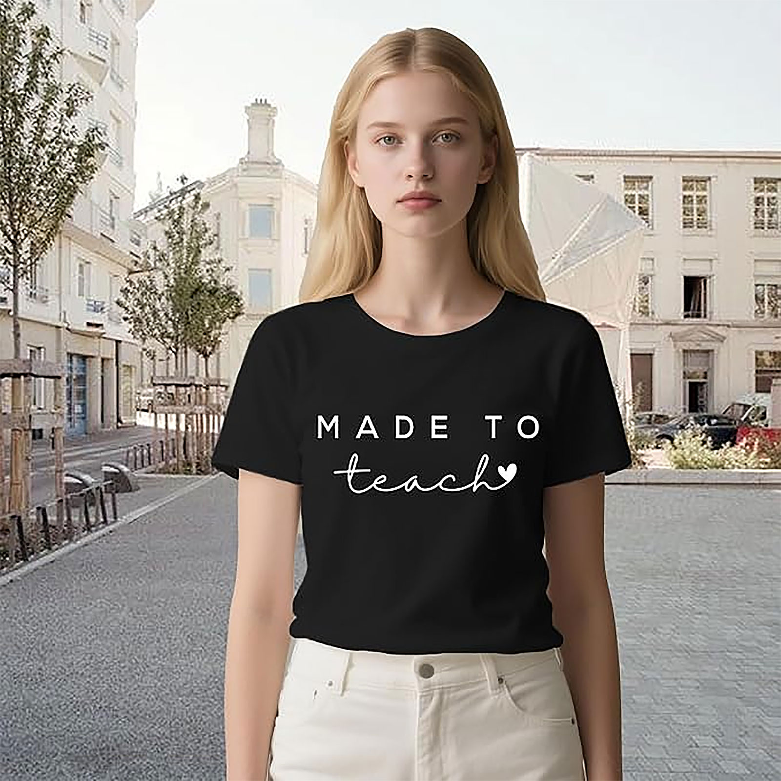 Teacher T-Shirt: Made to Teach | Funny Teacher Shirt