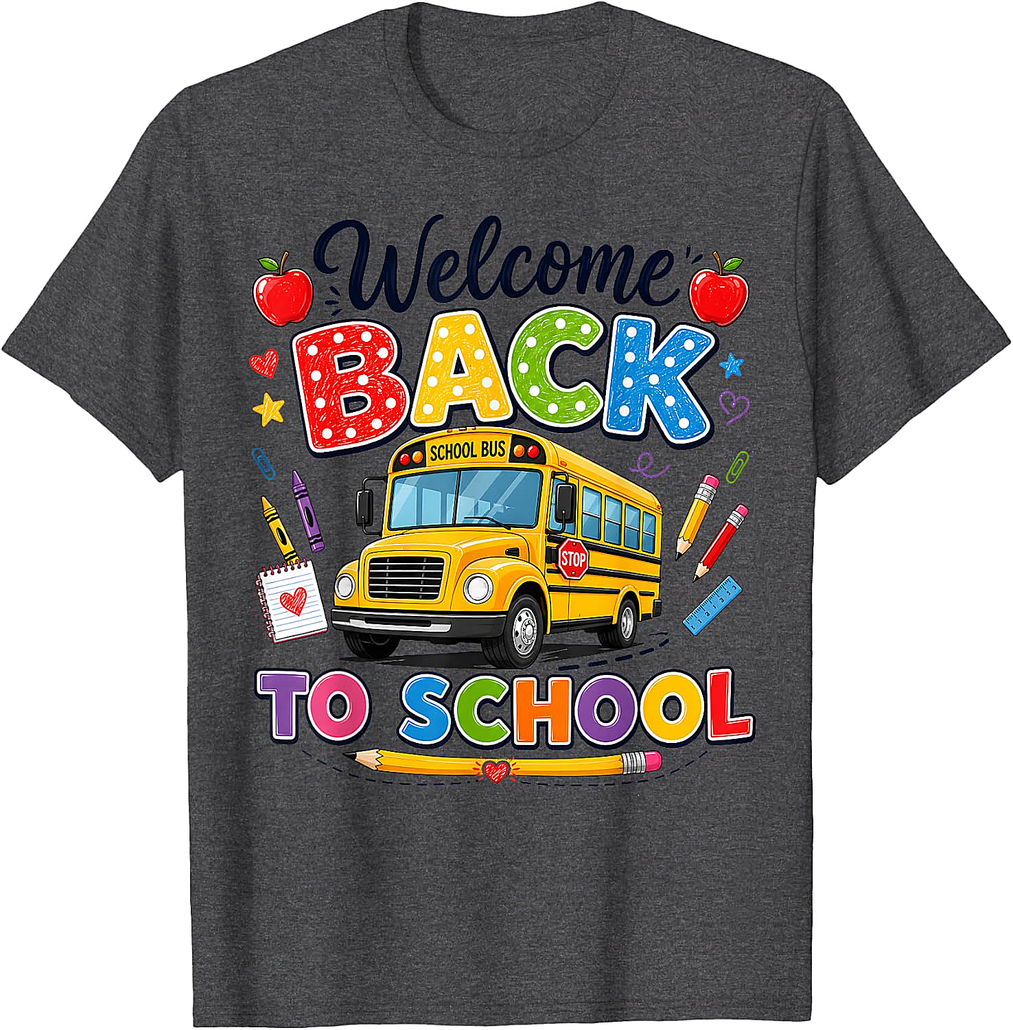  Welcome Back to School Bus Driver Tee First Day T-Shirt