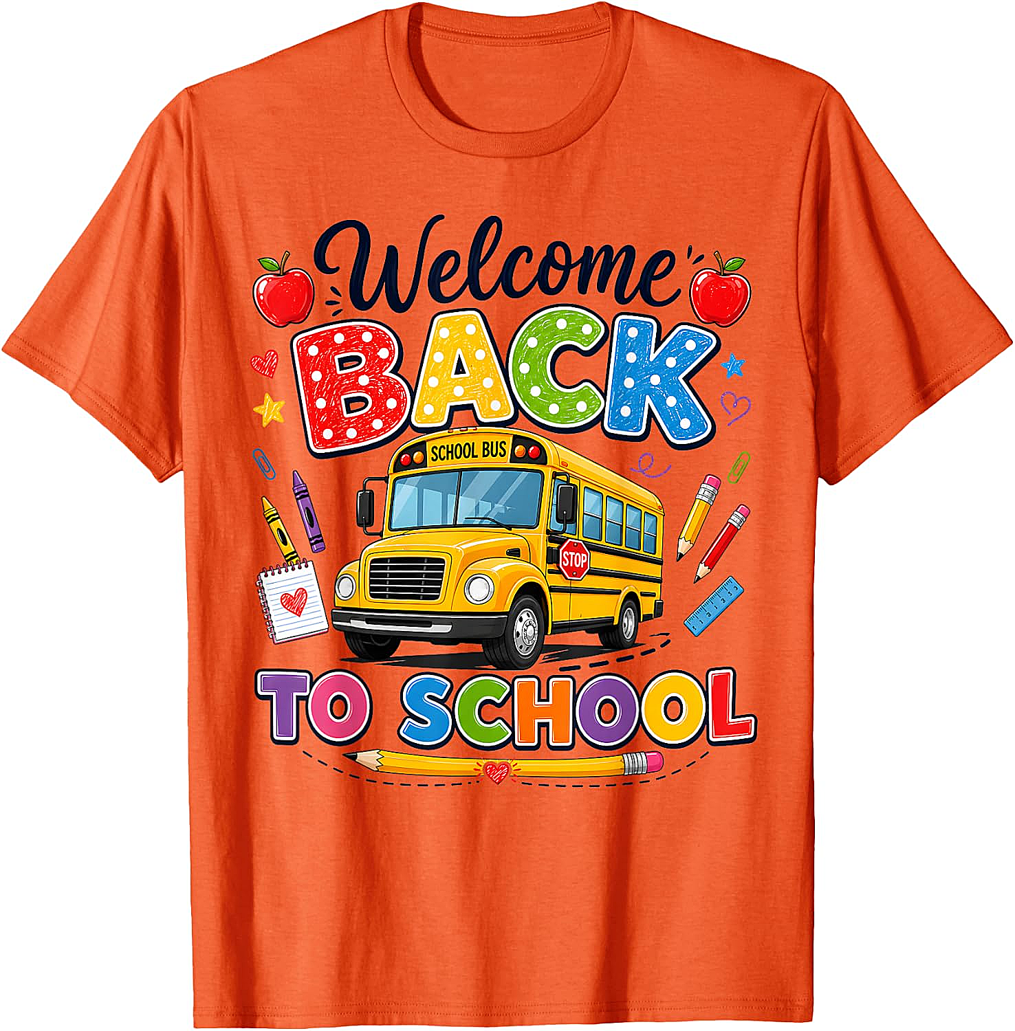  Welcome Back to School Bus Driver Tee First Day T-Shirt