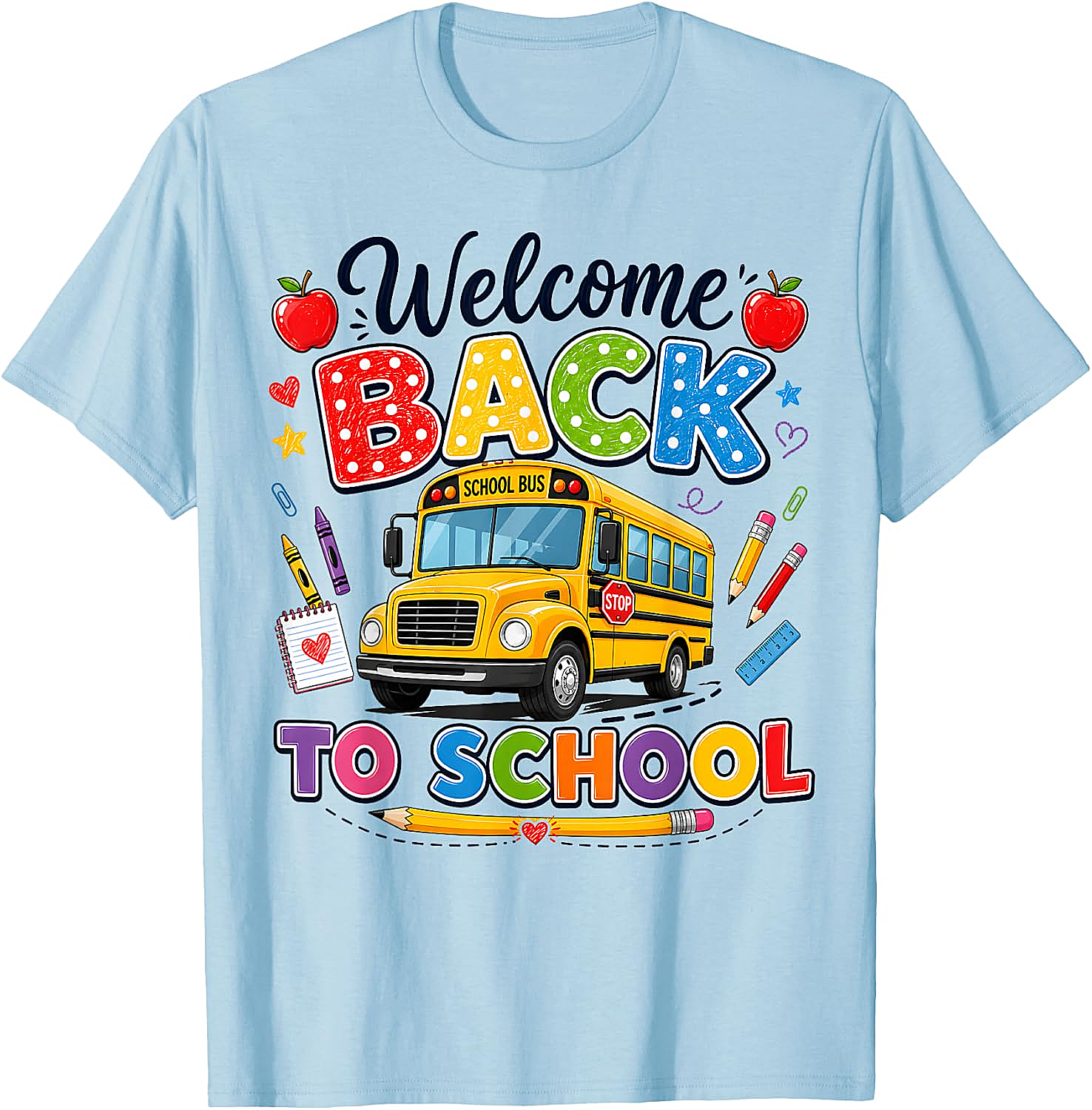  Welcome Back to School Bus Driver Tee First Day T-Shirt