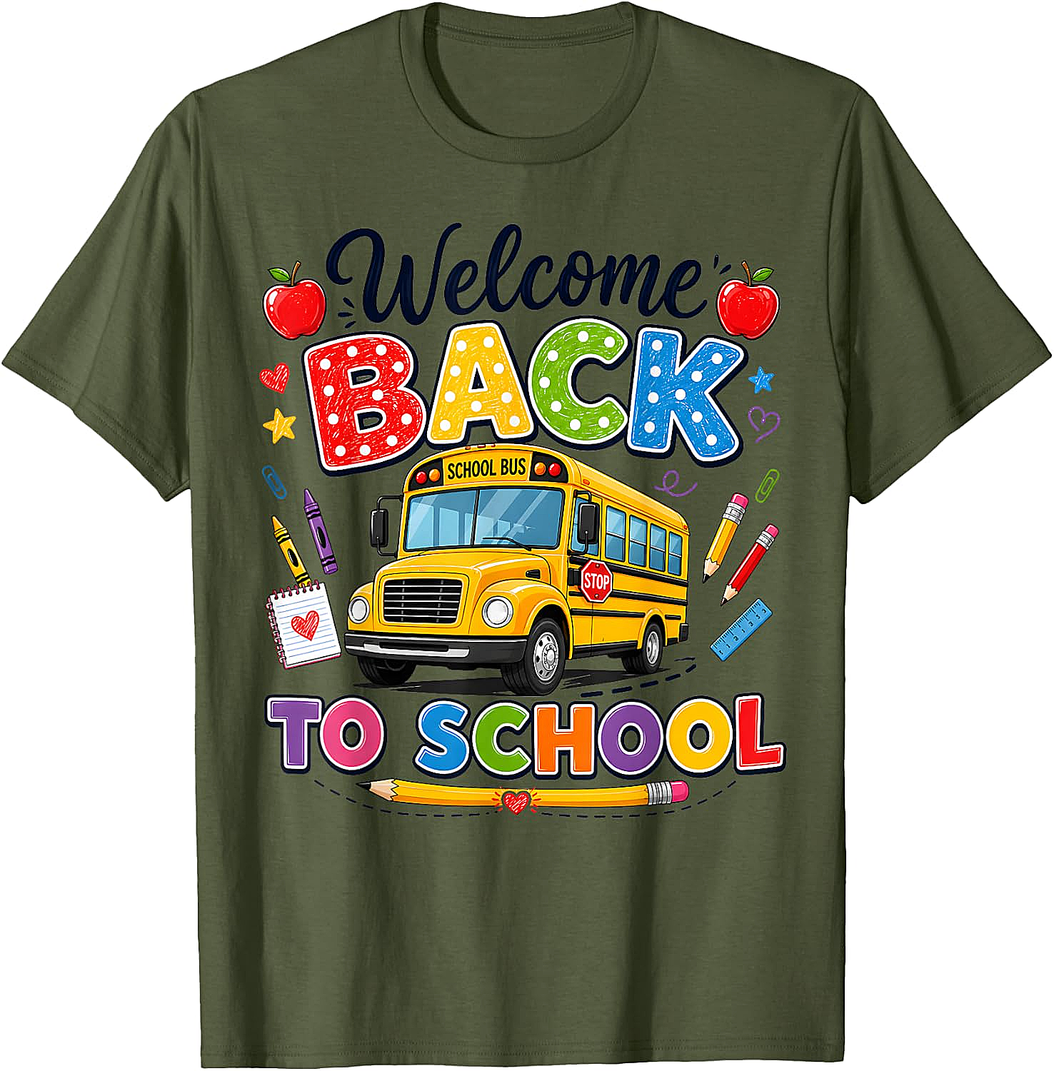  Welcome Back to School Bus Driver Tee First Day T-Shirt