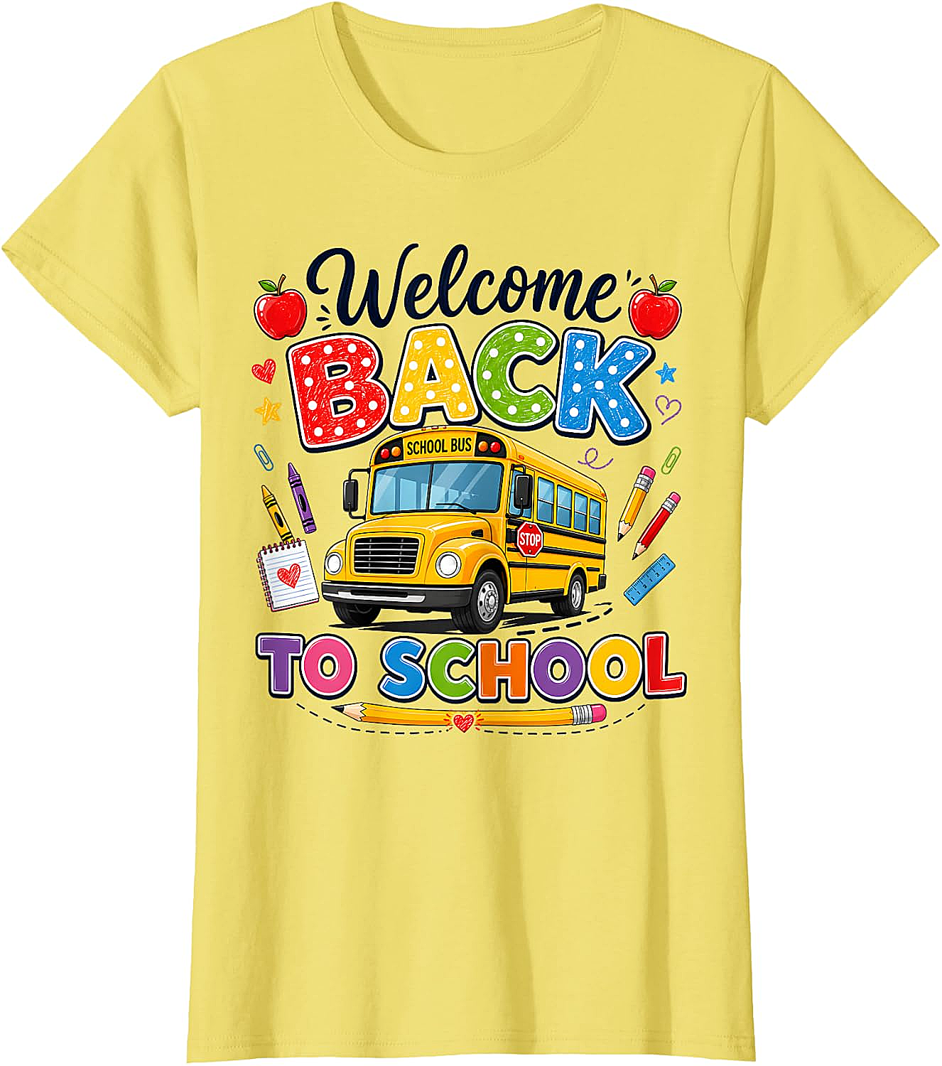  Welcome Back to School Bus Driver Tee First Day T-Shirt