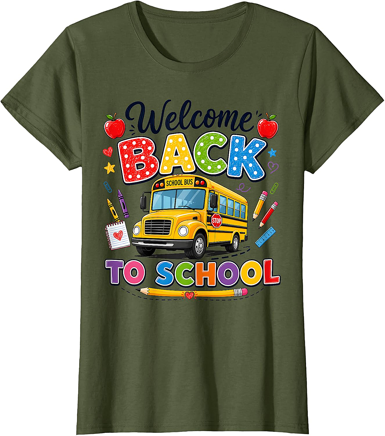  Welcome Back to School Bus Driver Tee First Day T-Shirt