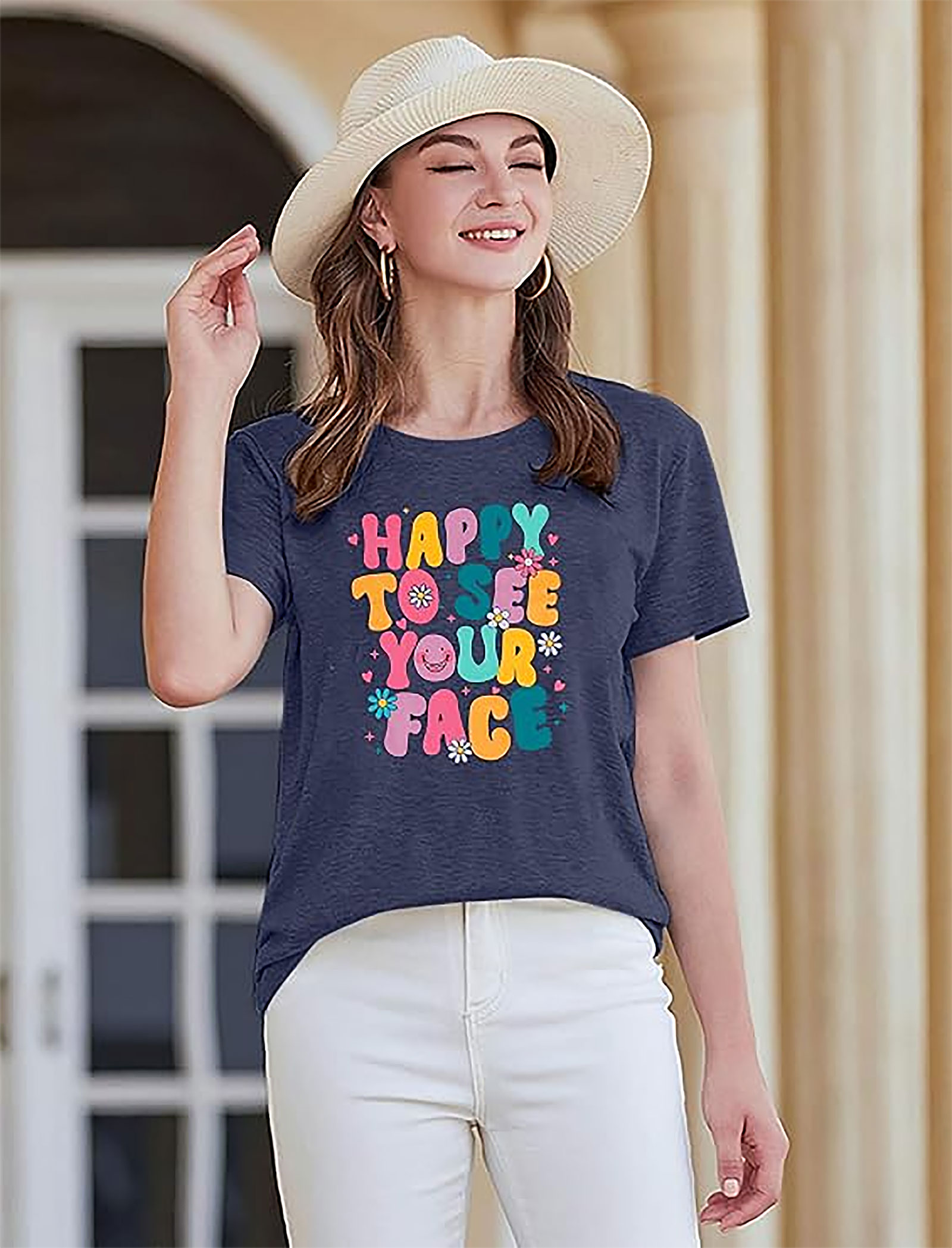 Happy to See Your Face Teacher Shirt - Back to School Tee