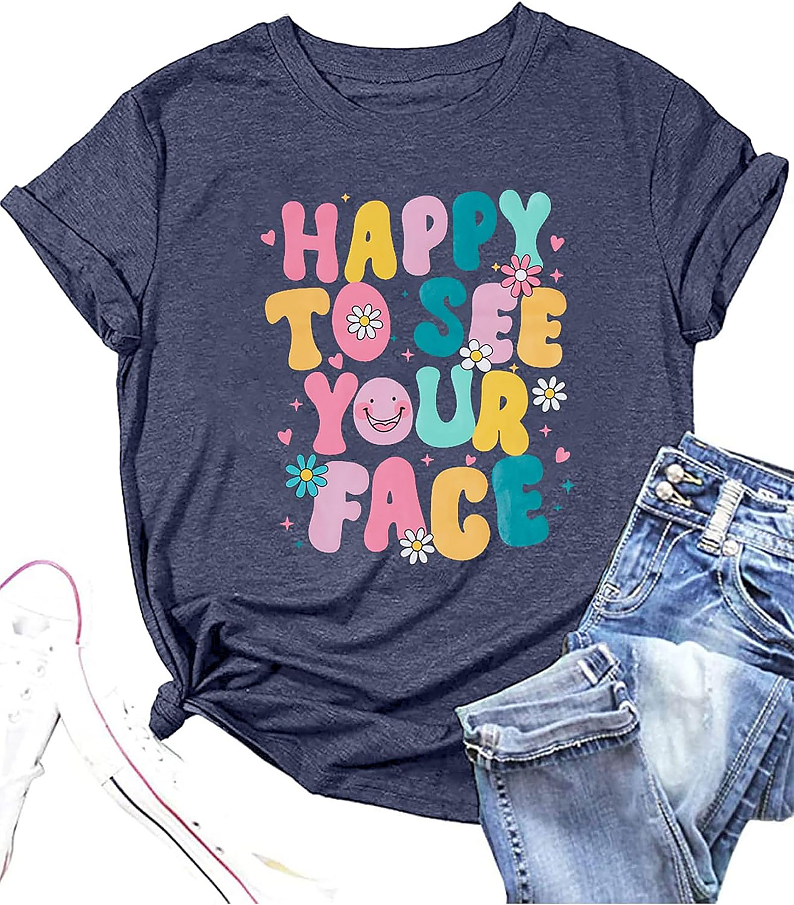 Happy to See Your Face Teacher Shirt - Back to School Tee