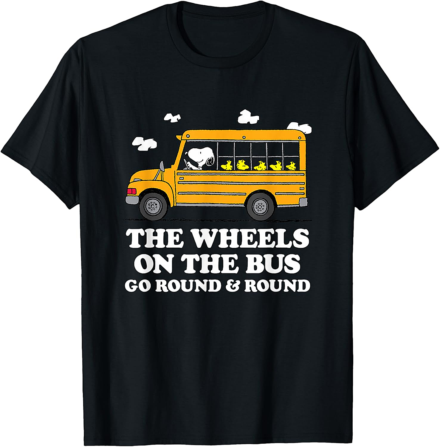 Peanuts Wheels On The Bus Back to School T-Shirt