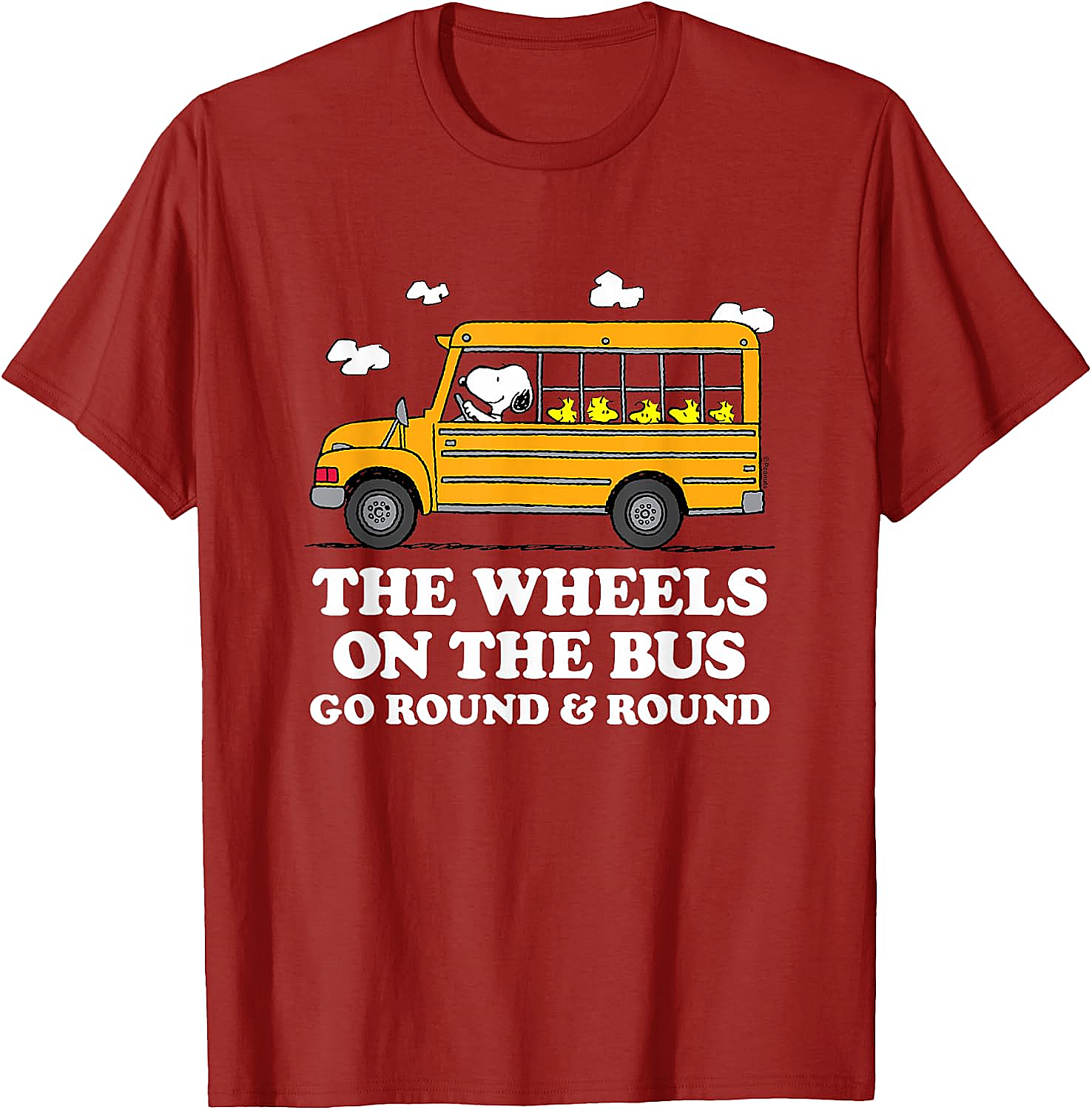 Peanuts Wheels On The Bus Back to School T-Shirt