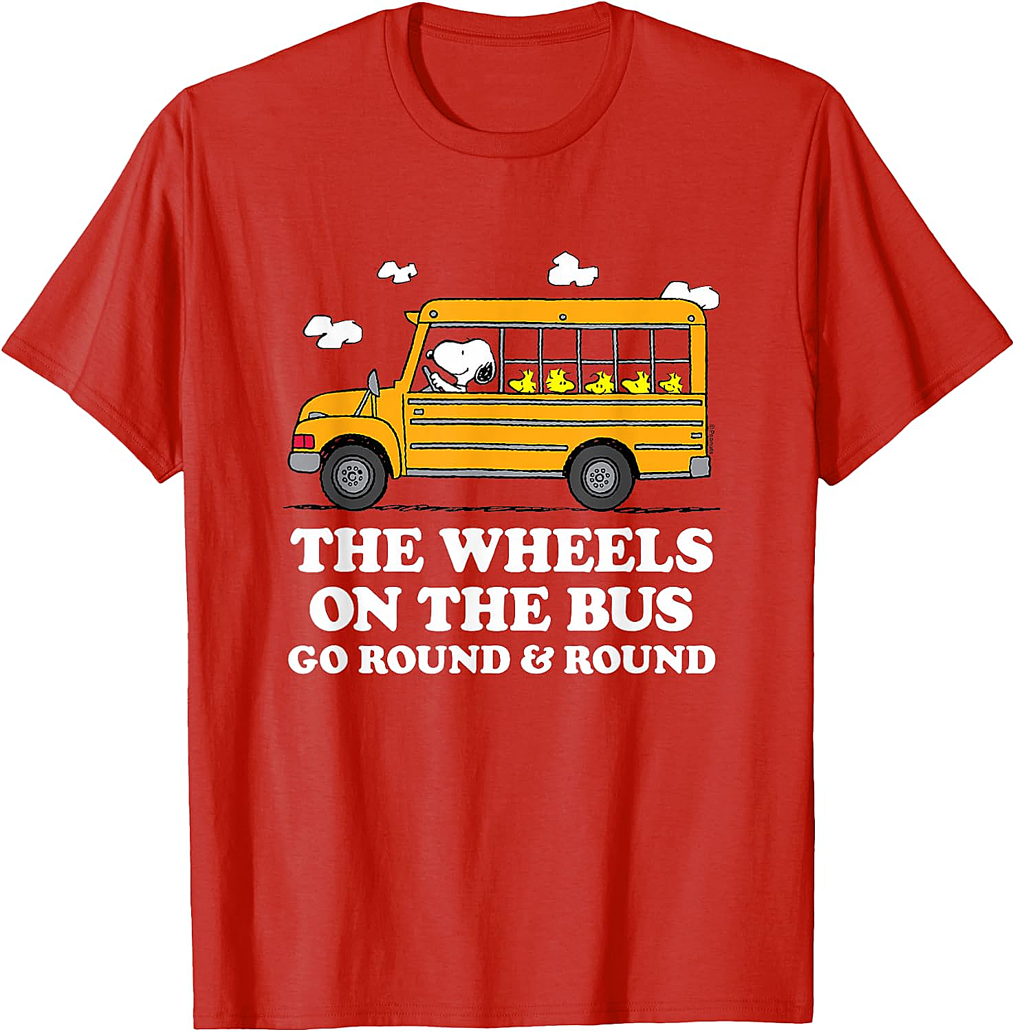 Peanuts Wheels On The Bus Back to School T-Shirt