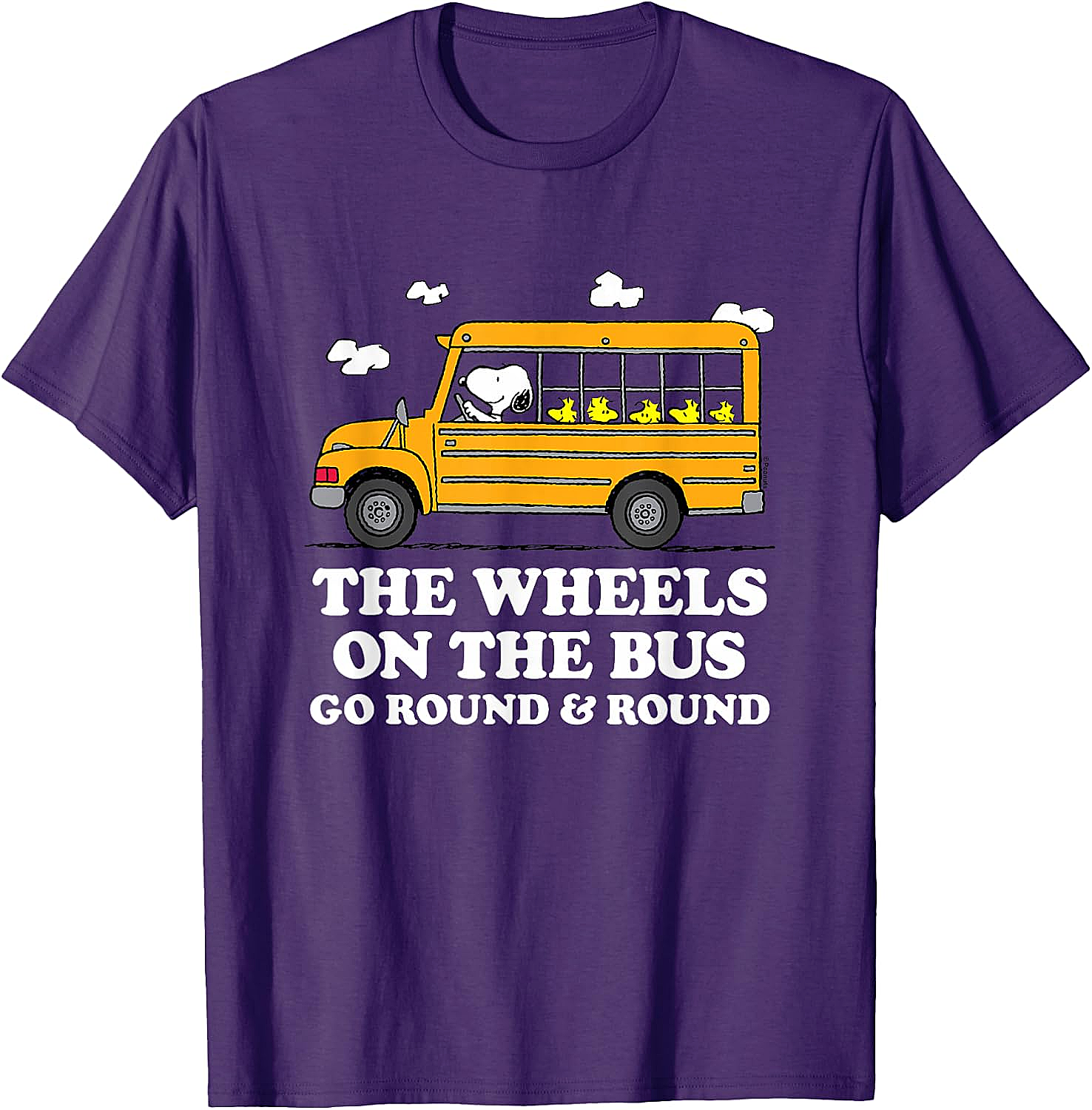 Peanuts Wheels On The Bus Back to School T-Shirt