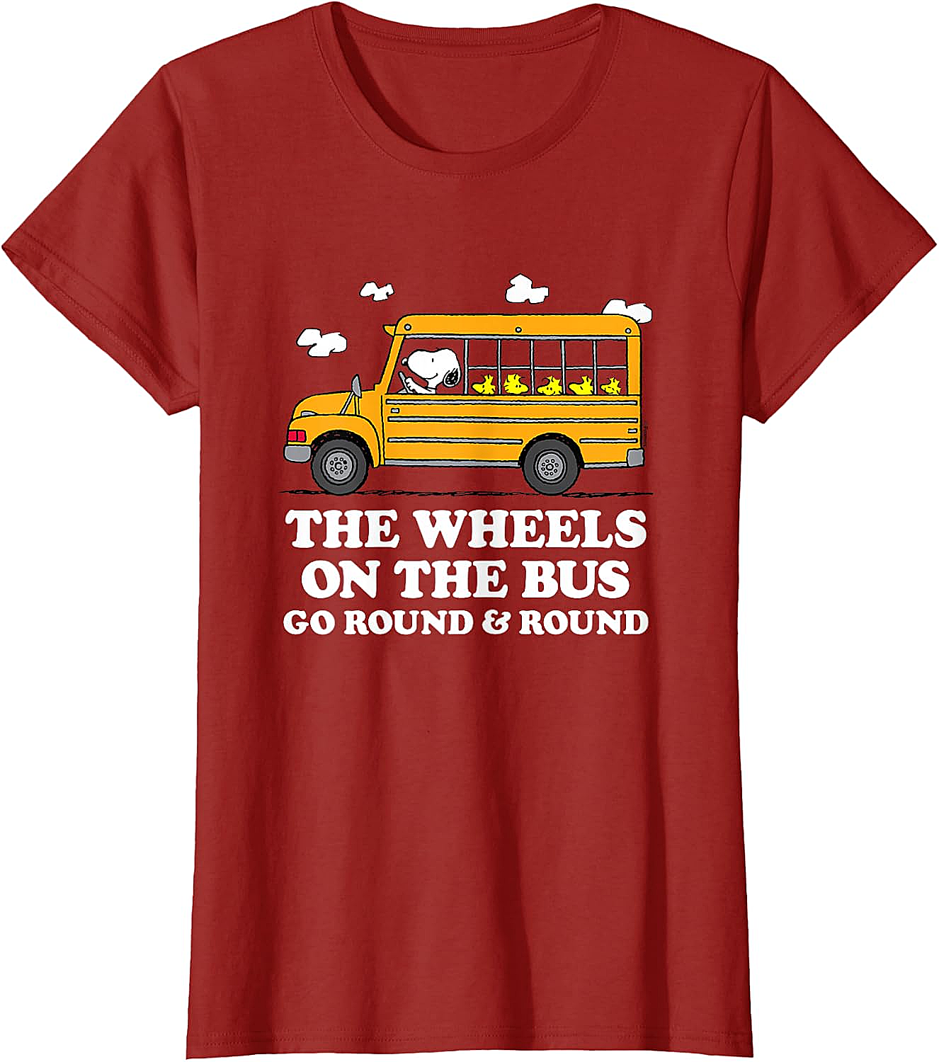 Peanuts Wheels On The Bus Back to School T-Shirt