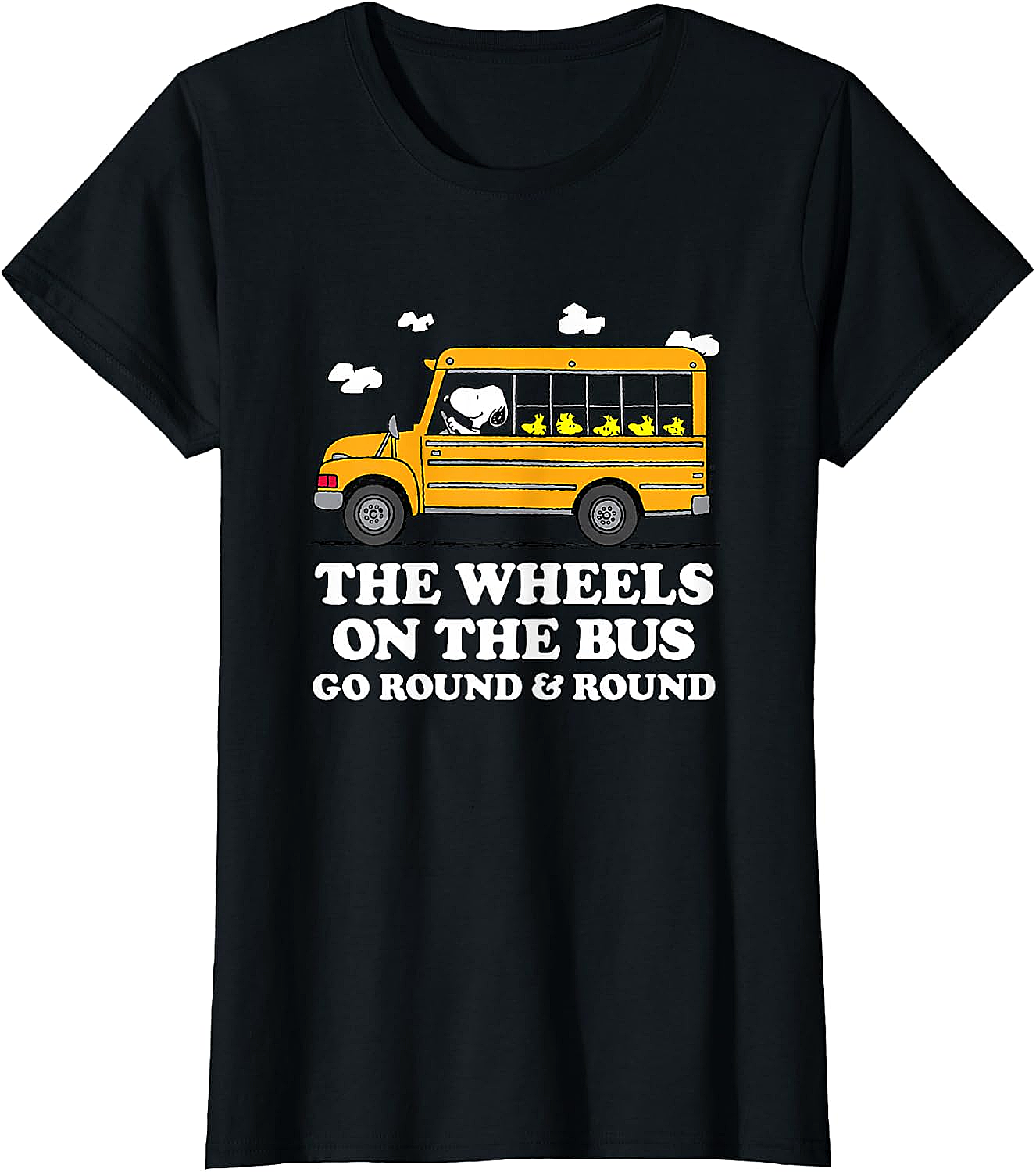 Peanuts Wheels On The Bus Back to School T-Shirt