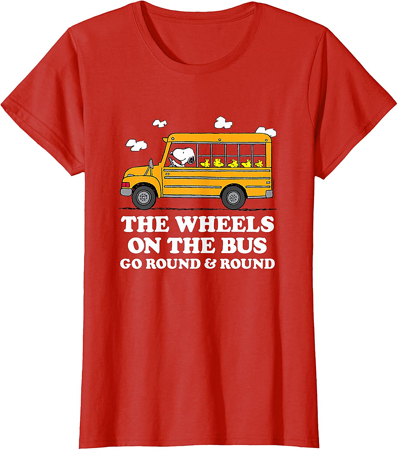 Peanuts Wheels On The Bus Back to School T-Shirt