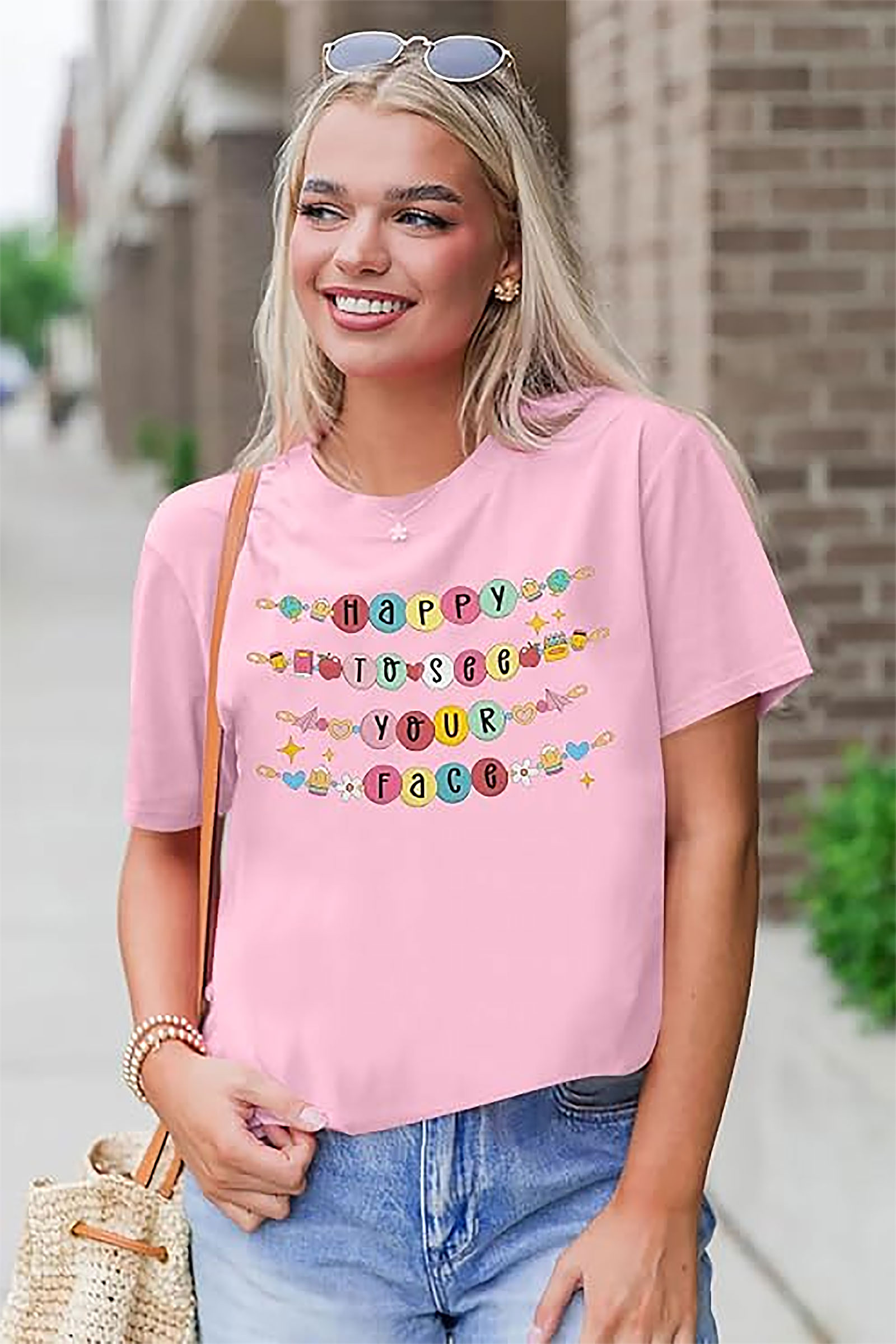 Happy to See Your Face Teacher Shirt | Back to School Tee