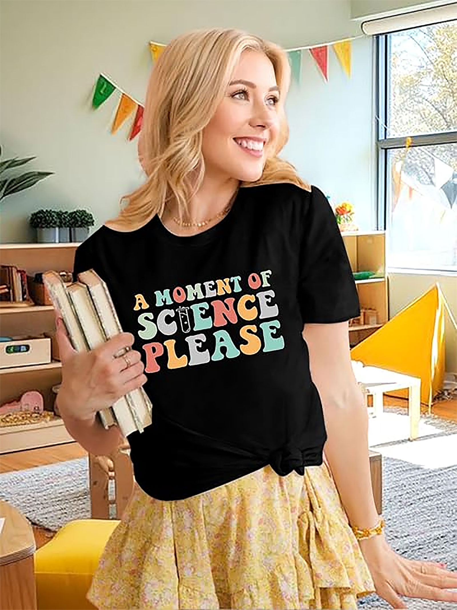 Science Please Retro Graphic Tee | Teacher Shirt | Gift
