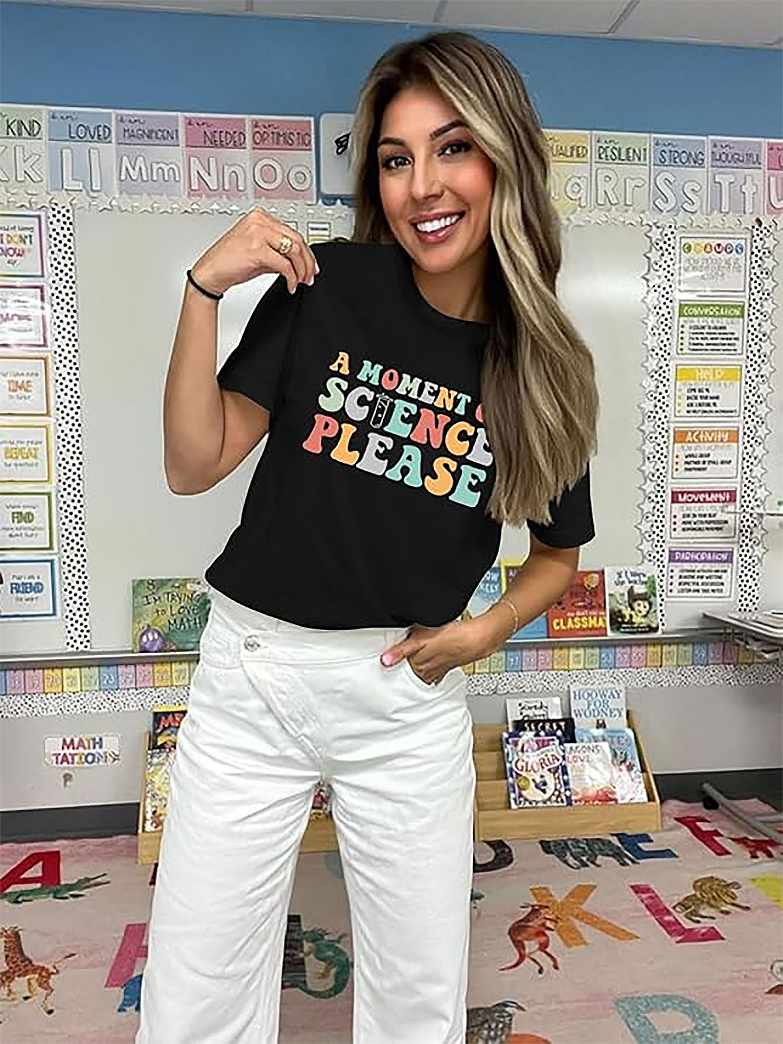 Science Please Retro Graphic Tee | Teacher Shirt | Gift