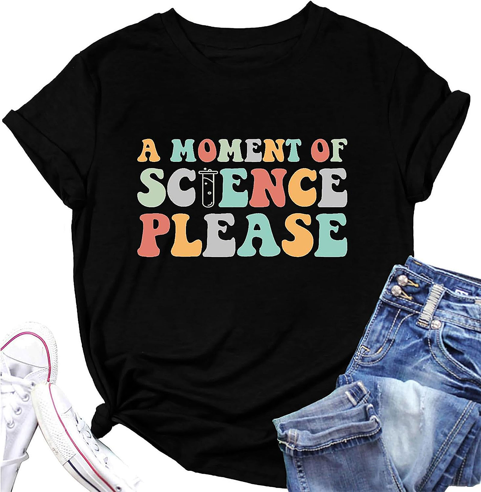 Science Please Retro Graphic Tee | Teacher Shirt | Gift