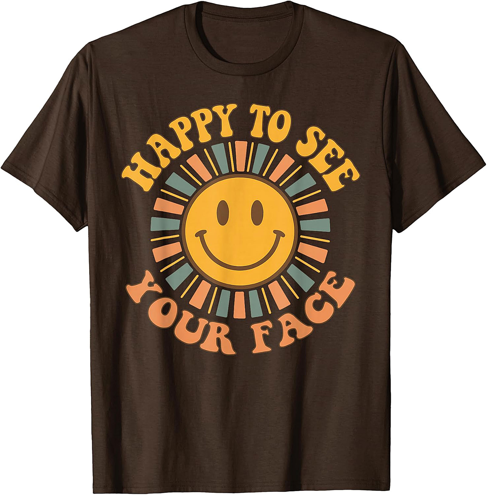 Retro Happy Face T-Shirt | Back to School Teacher Tee