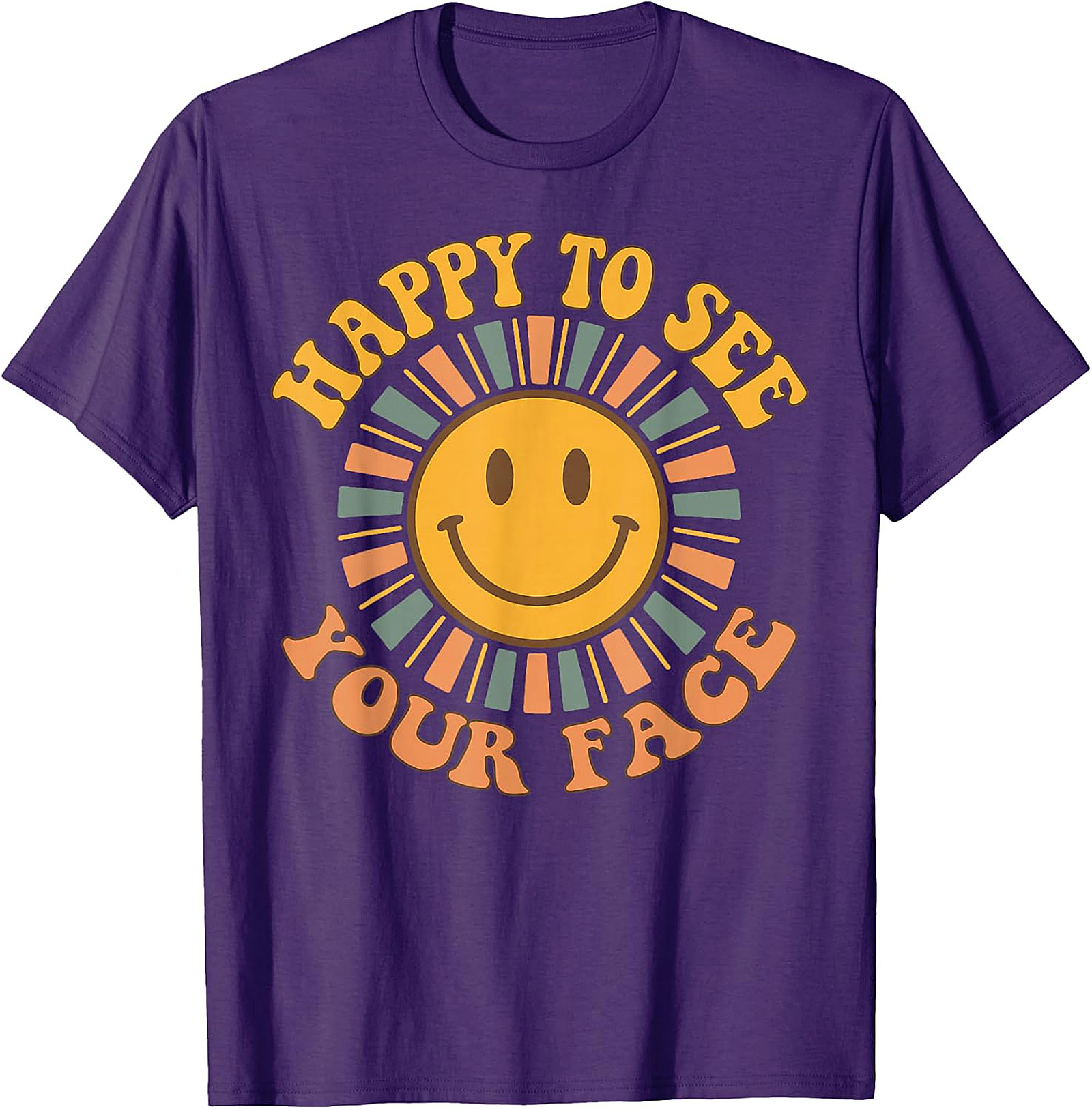 Retro Happy Face T-Shirt | Back to School Teacher Tee