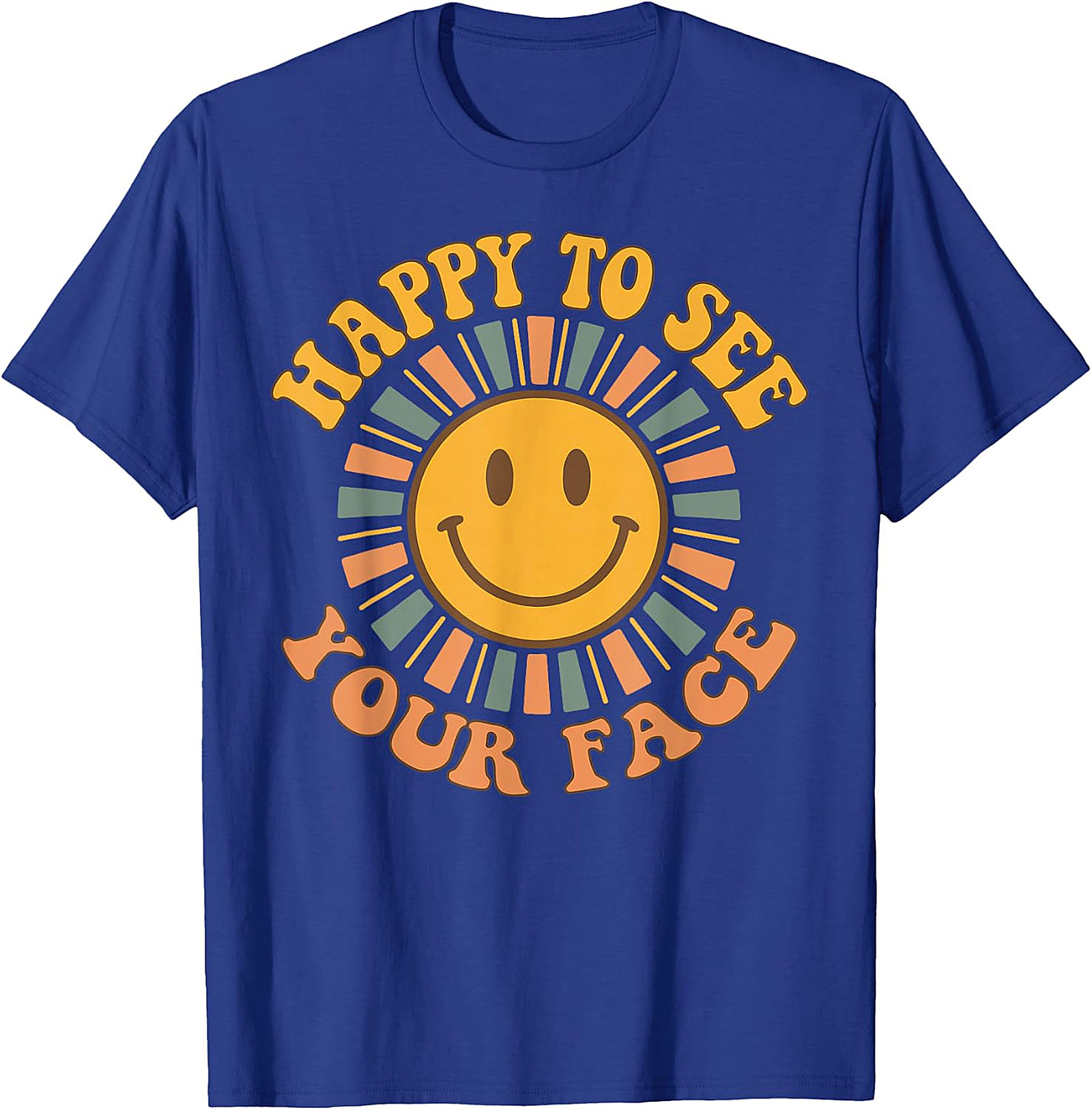 Retro Happy Face T-Shirt | Back to School Teacher Tee