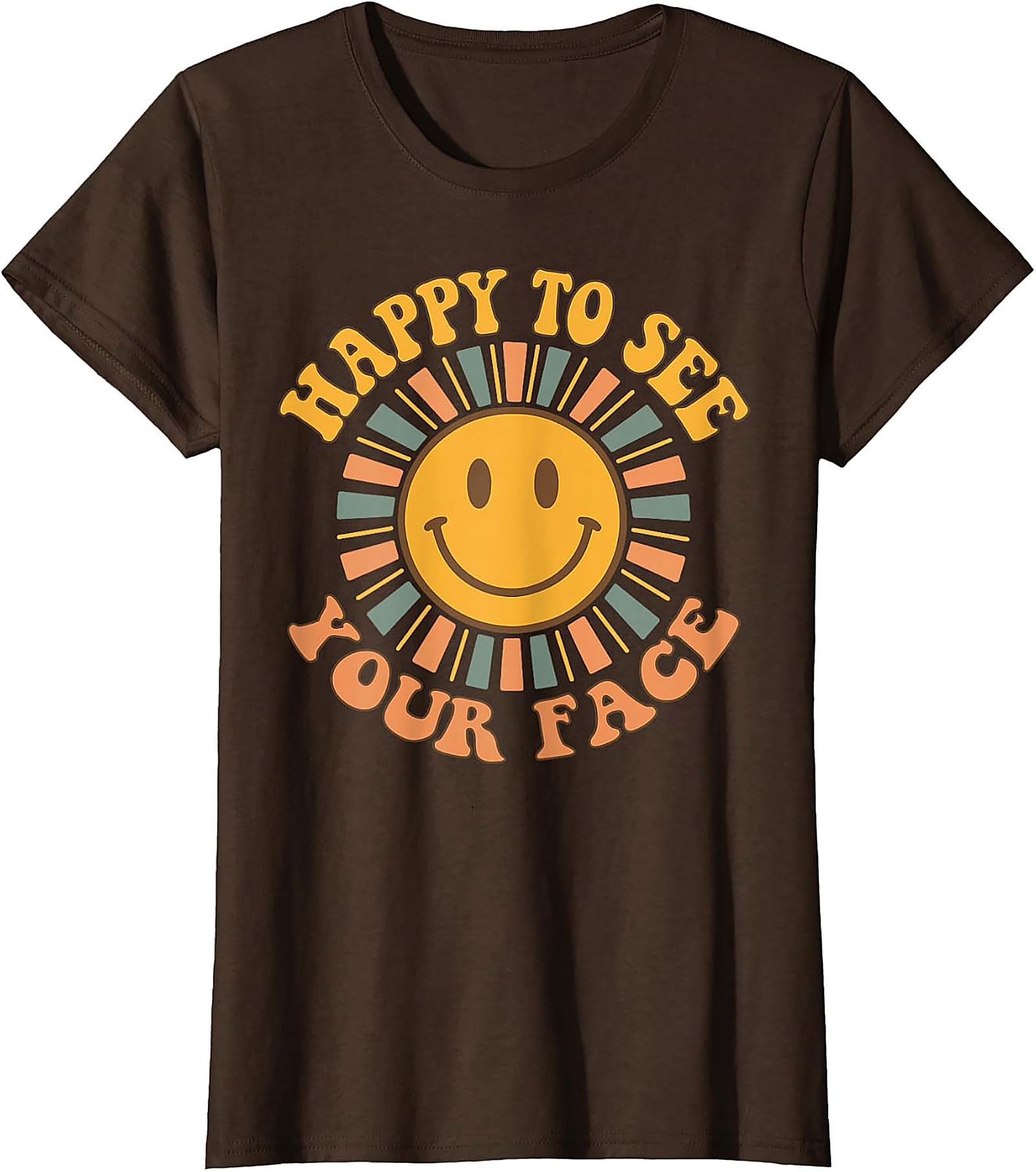 Retro Happy Face T-Shirt | Back to School Teacher Tee