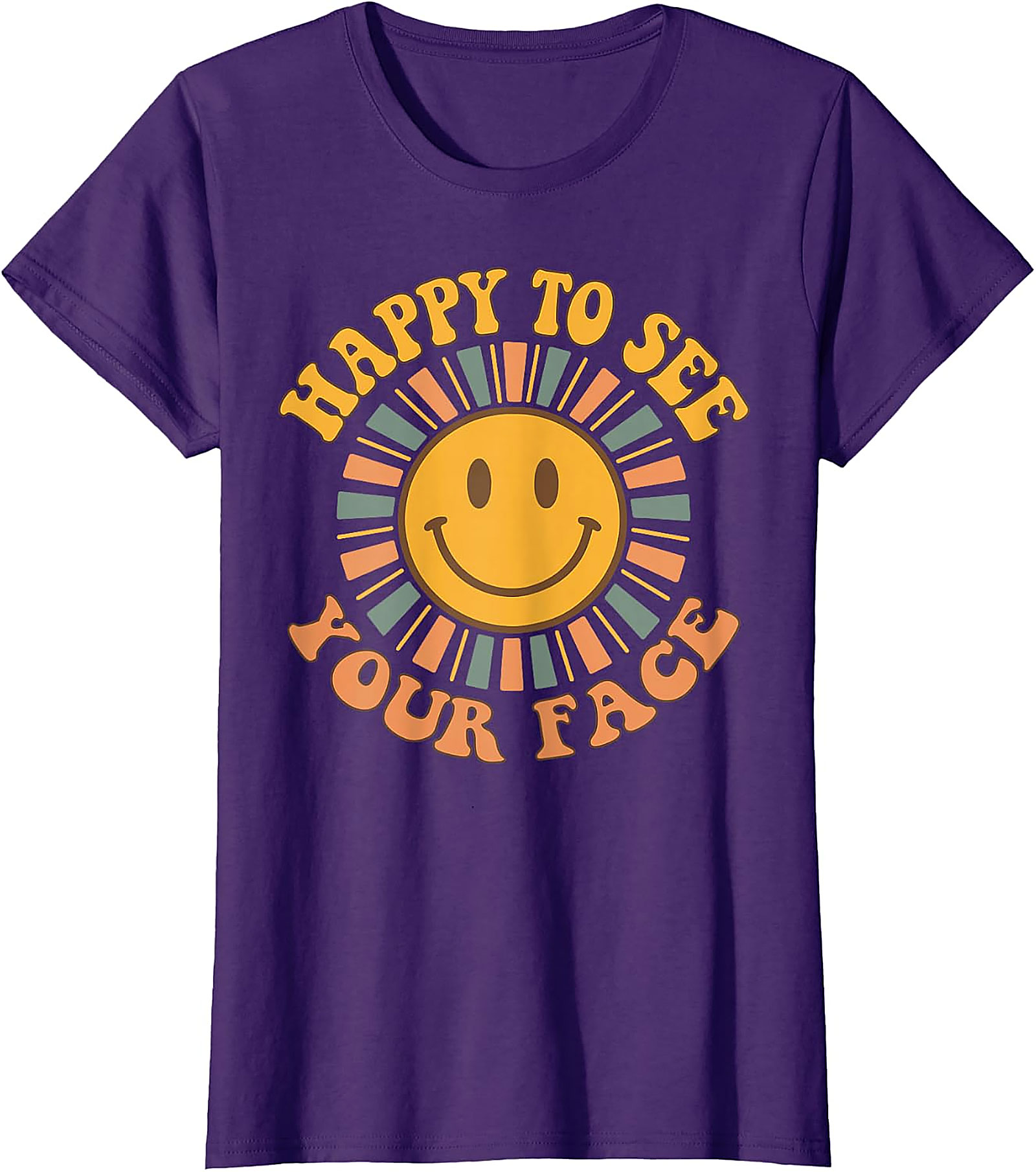 Retro Happy Face T-Shirt | Back to School Teacher Tee