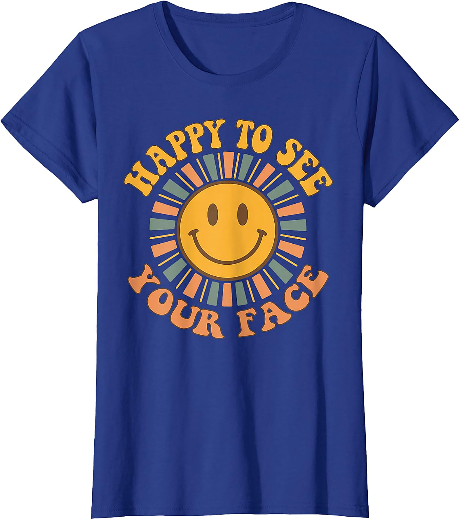 Retro Happy Face T-Shirt | Back to School Teacher Tee