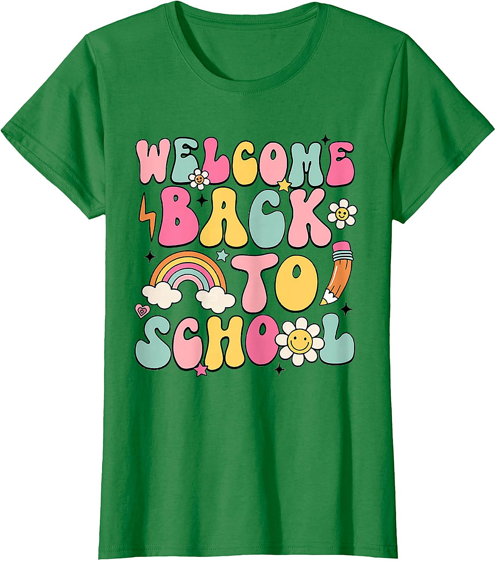 Groovy Welcome Back To School Retro Graphic Tee