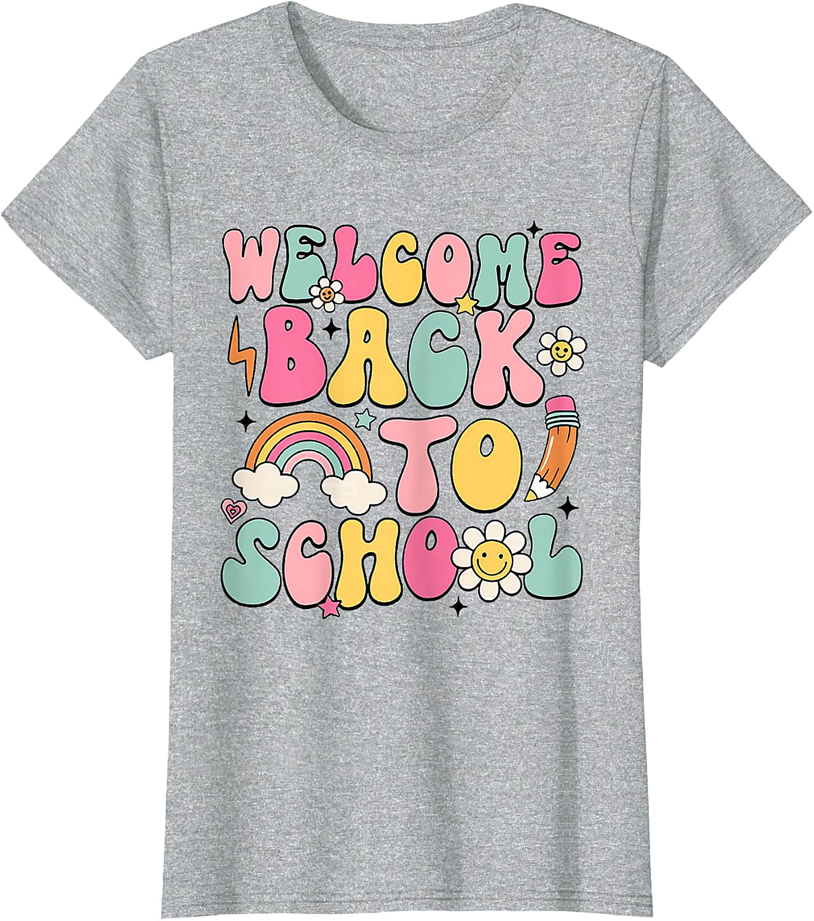 Groovy Welcome Back To School Retro Graphic Tee