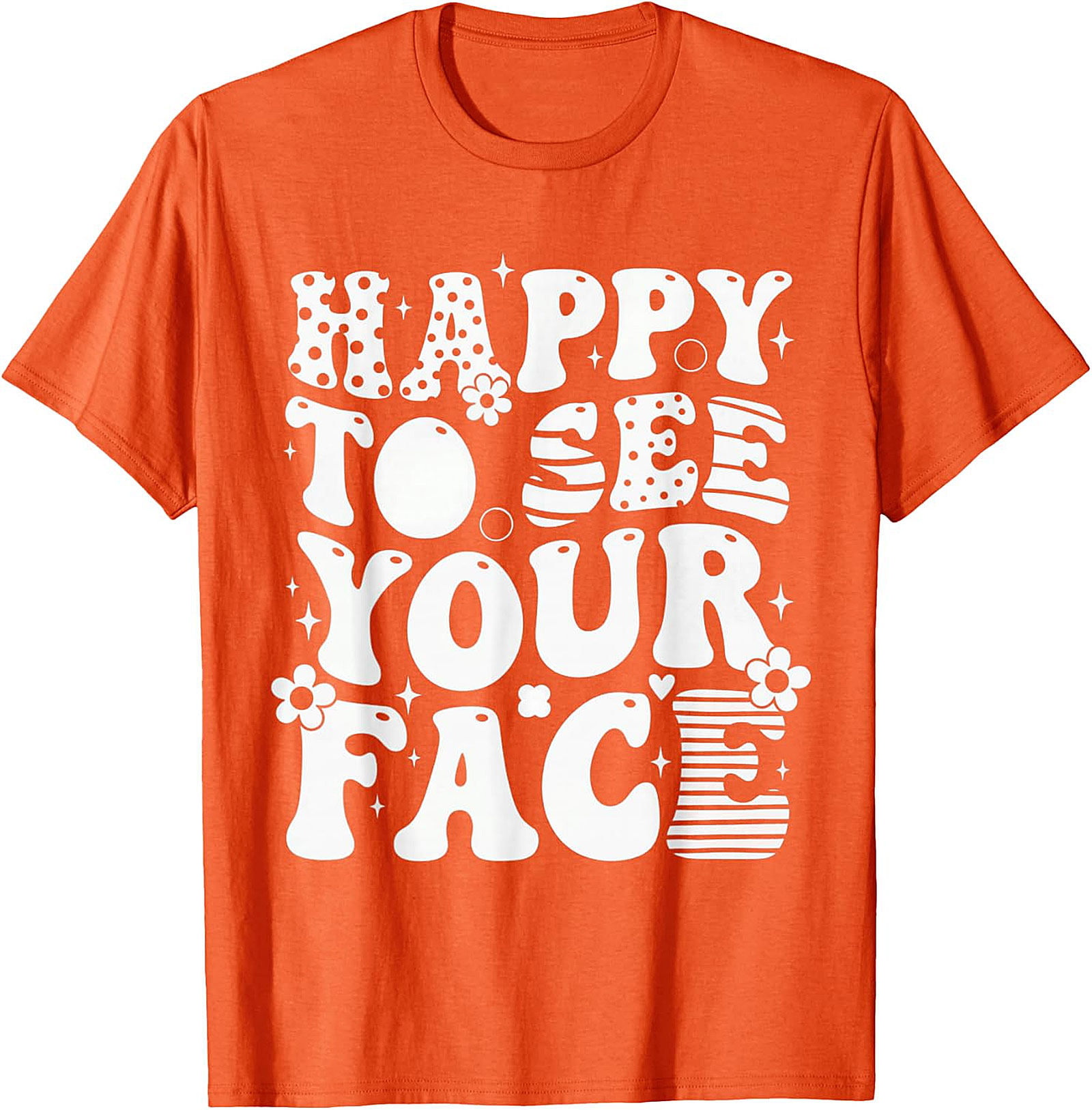 Happy to See Your Face T-Shirt | Retro Teacher Tee
