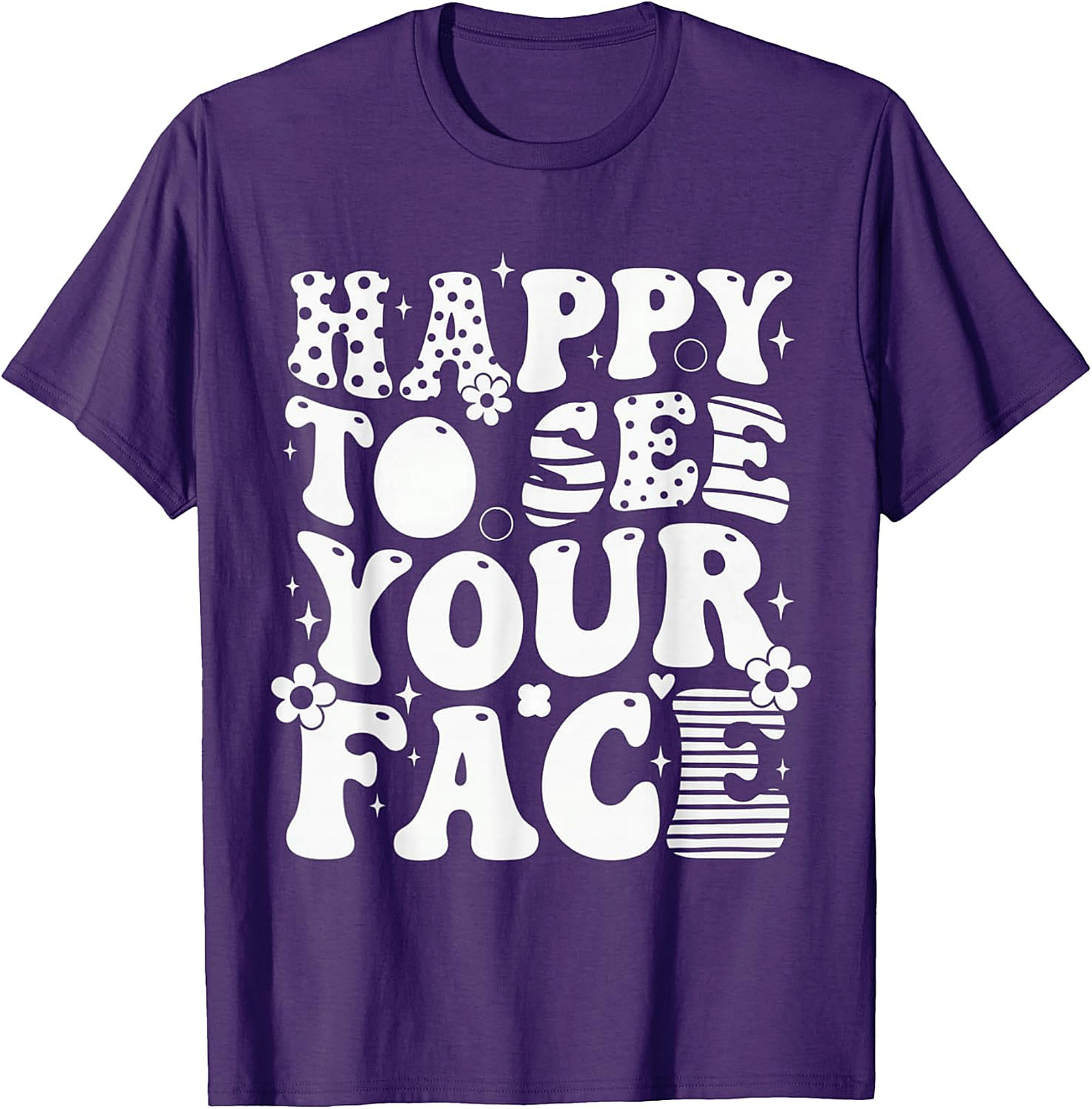Happy to See Your Face T-Shirt | Retro Teacher Tee