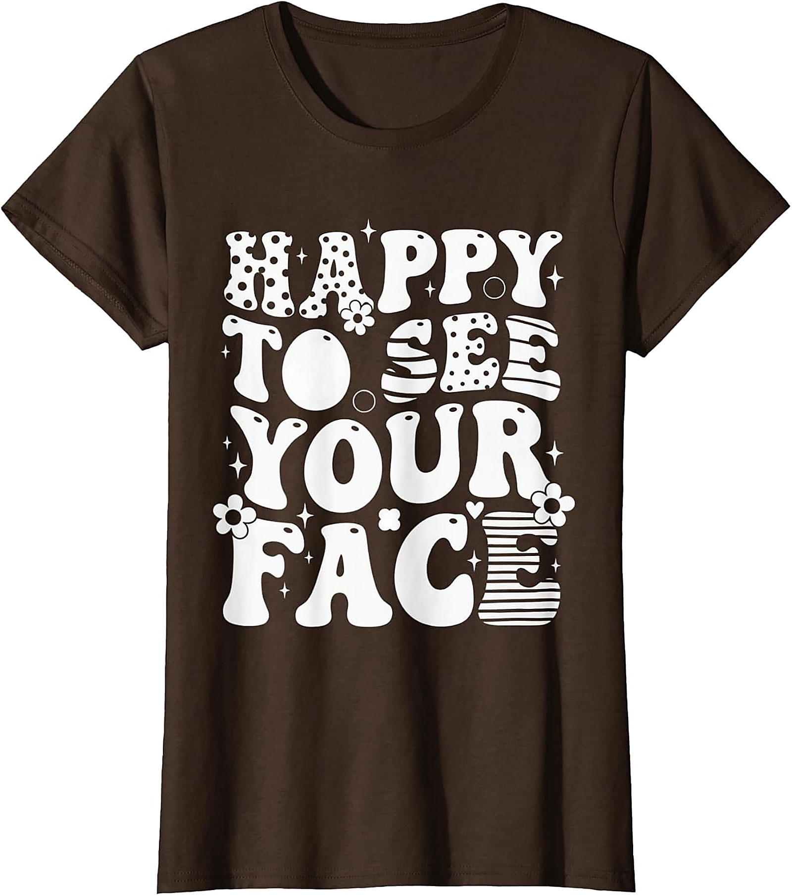 Happy to See Your Face T-Shirt | Retro Teacher Tee