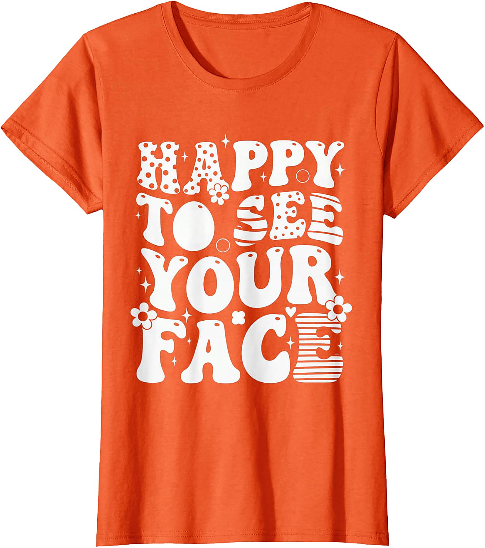Happy to See Your Face T-Shirt | Retro Teacher Tee