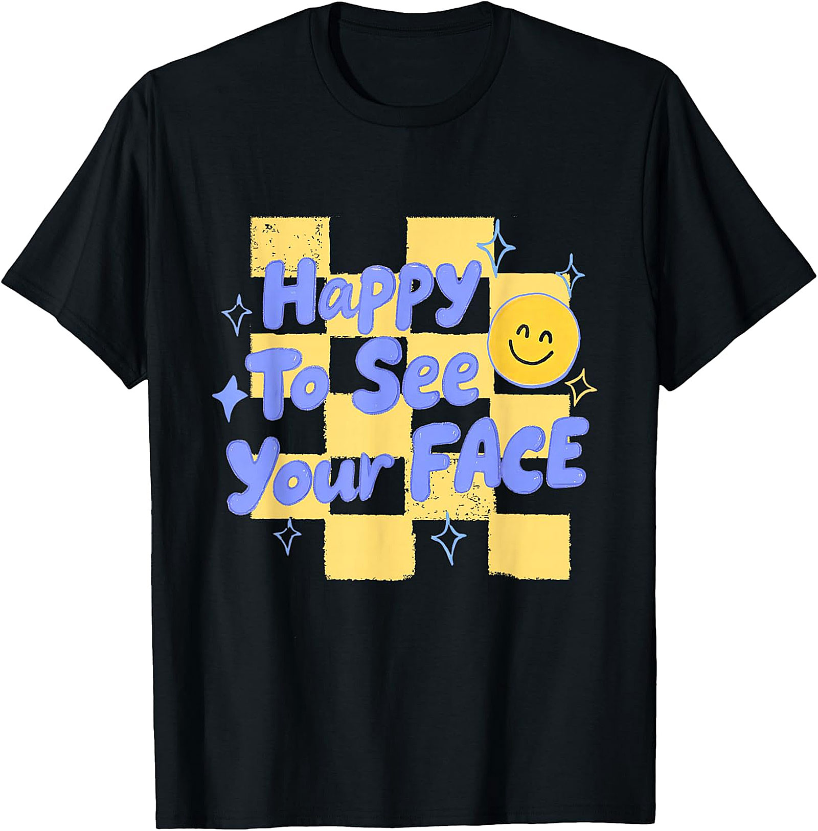 Happy to See Your Face T-Shirt | Retro Teacher Graphic Tee