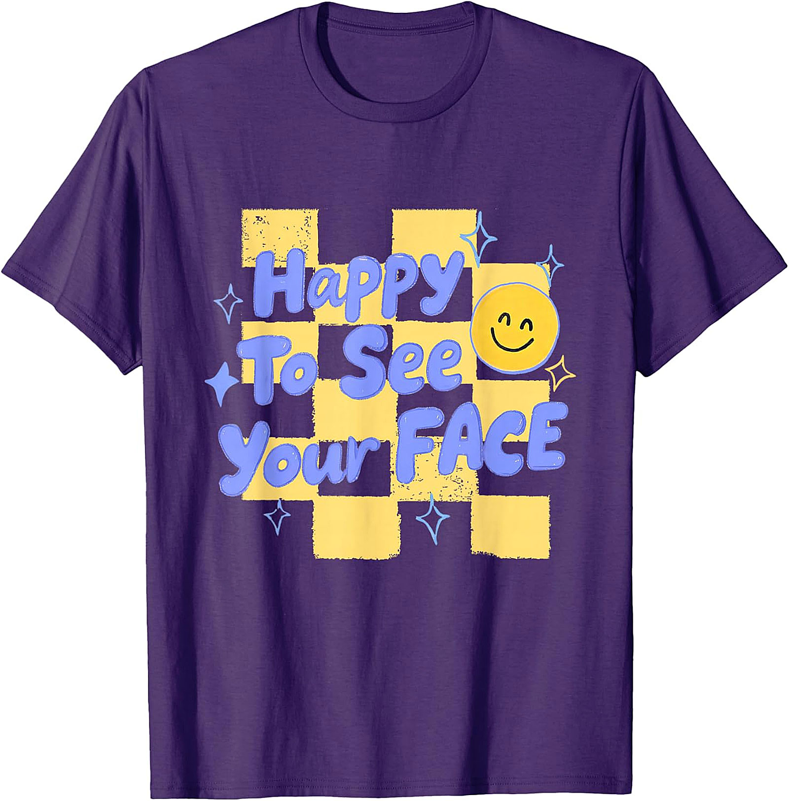 Happy to See Your Face T-Shirt | Retro Teacher Graphic Tee