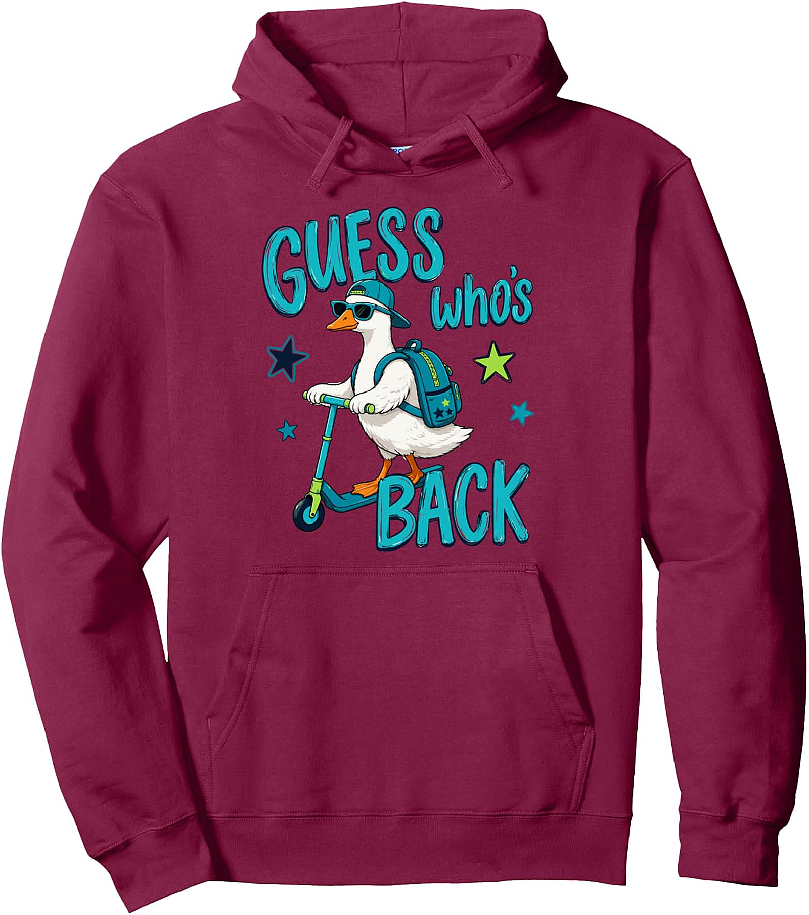 Guess Who's Back Goose Back to School Pullover Hoodie