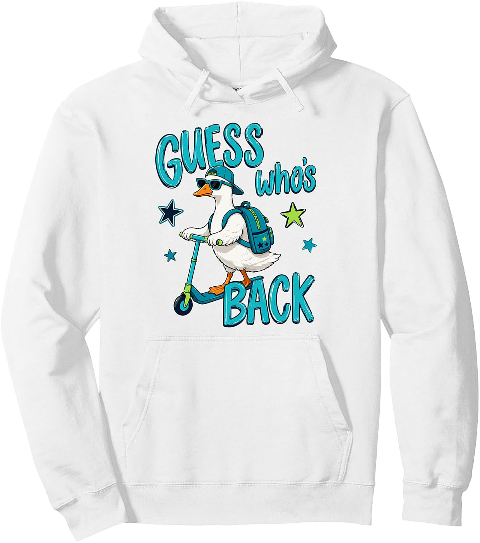 Guess Who's Back Goose Back to School Pullover Hoodie