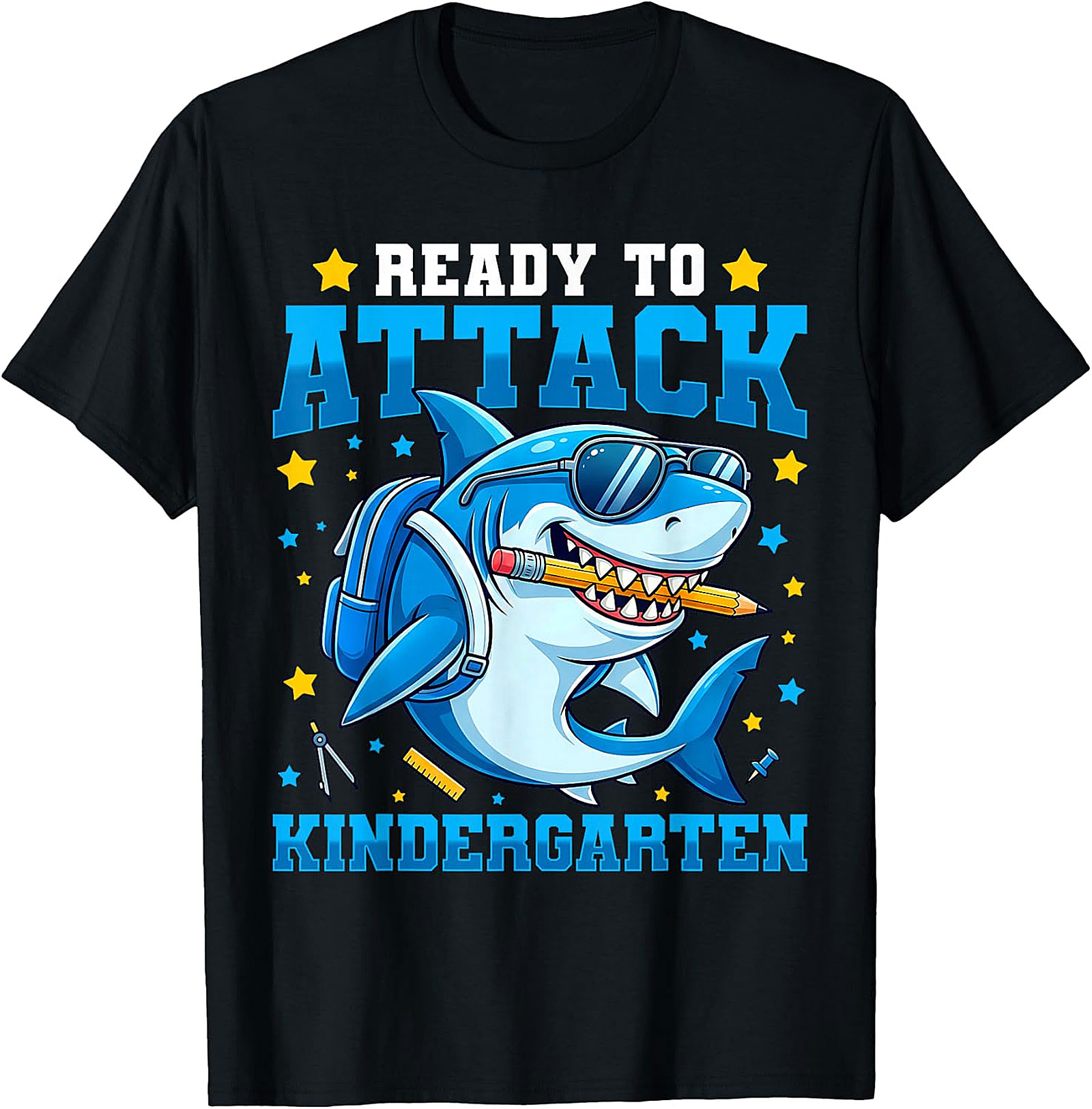 Kindergarten Shark T-Shirt | First Day of School Tee for Boys