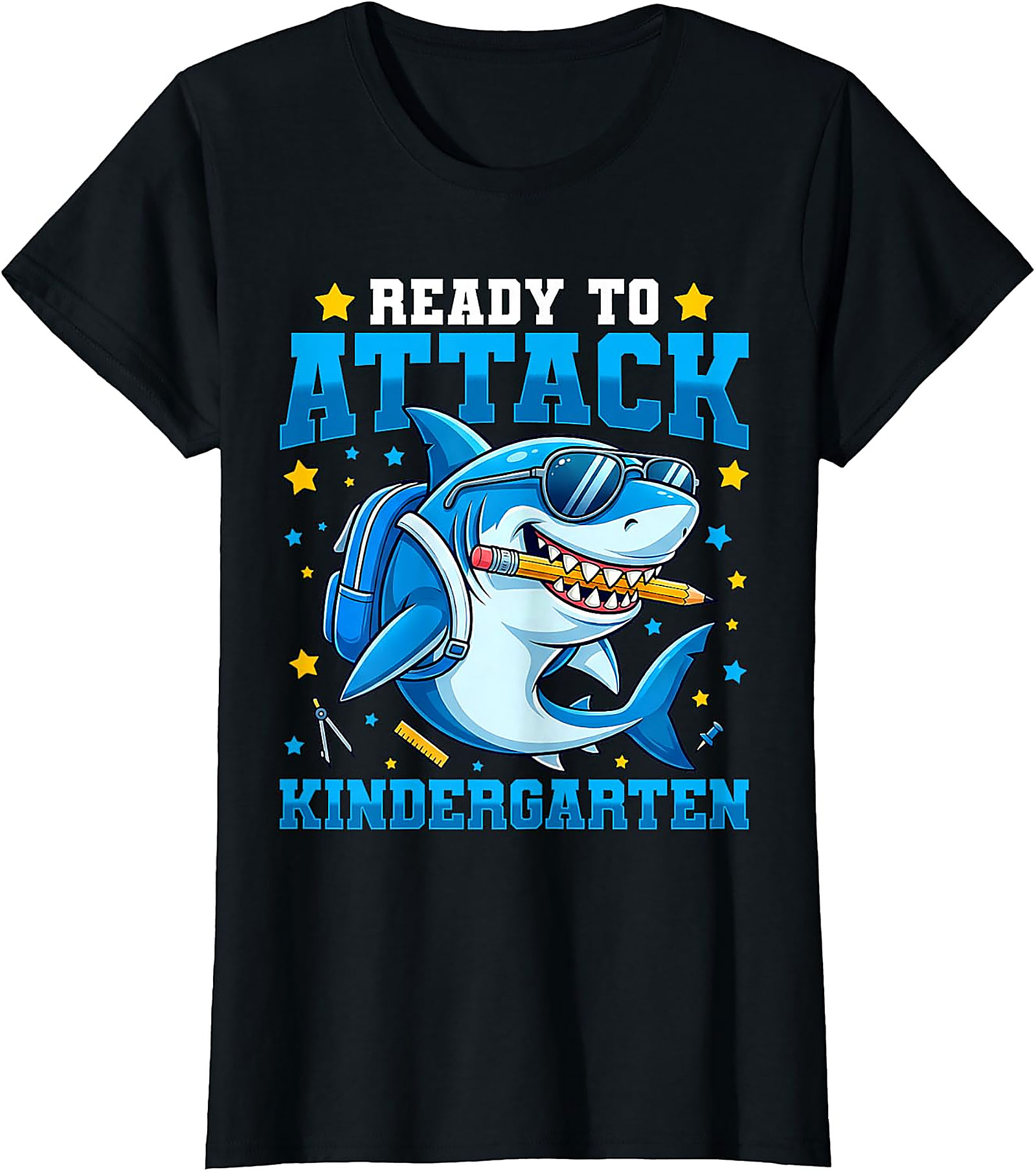 Kindergarten Shark T-Shirt | First Day of School Tee for Boys