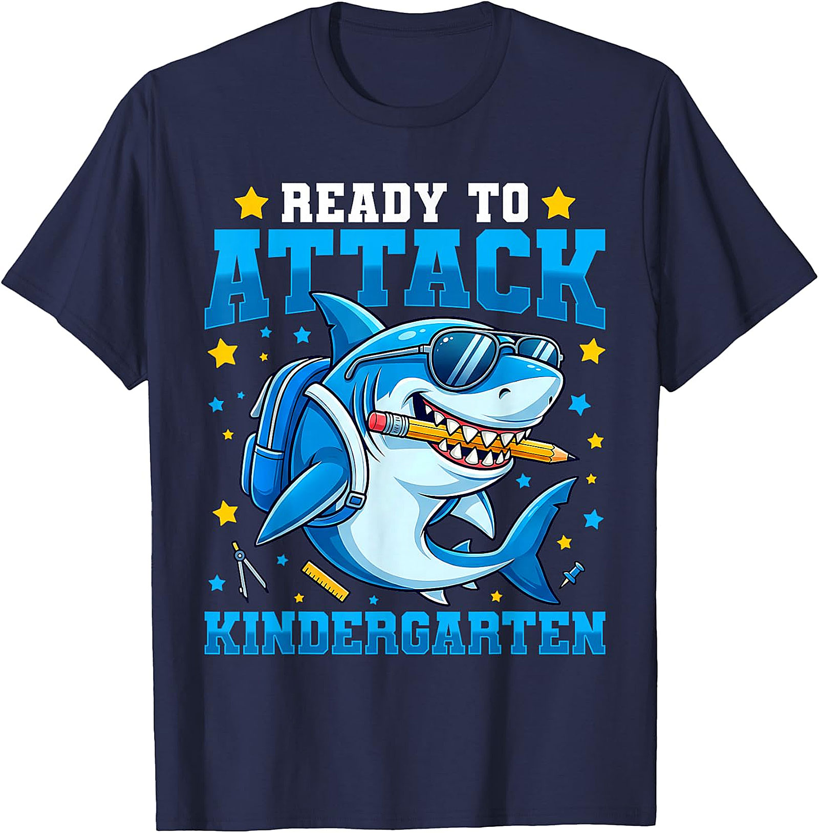 Kindergarten Shark T-Shirt | First Day of School Tee for Boys
