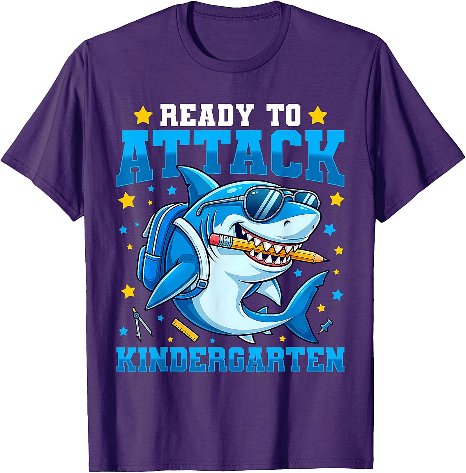 Kindergarten Shark T-Shirt | First Day of School Tee for Boys