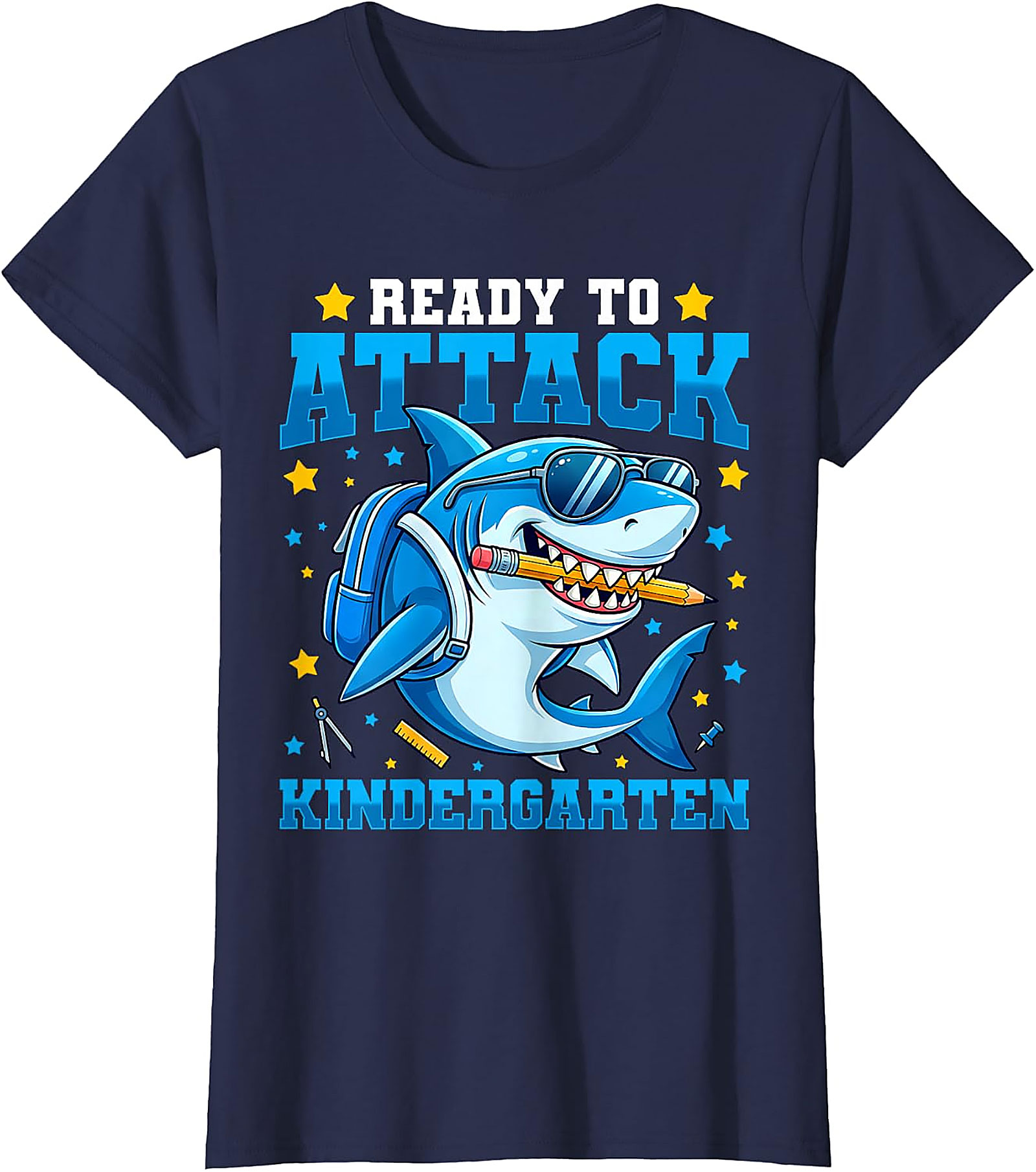Kindergarten Shark T-Shirt | First Day of School Tee for Boys