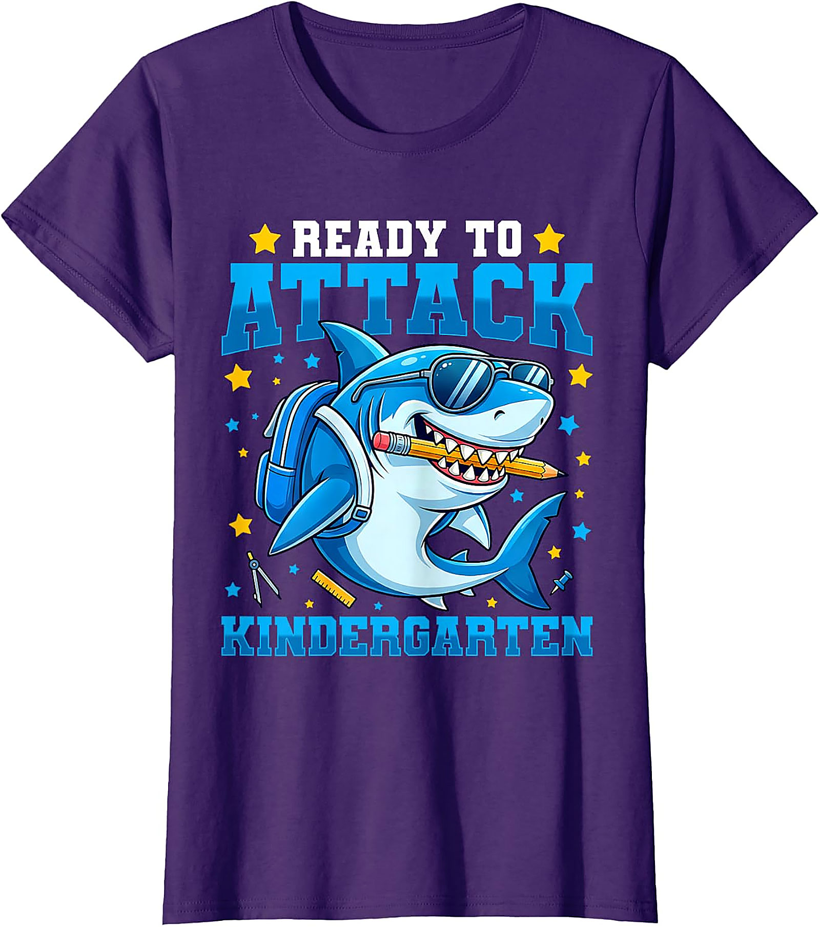 Kindergarten Shark T-Shirt | First Day of School Tee for Boys