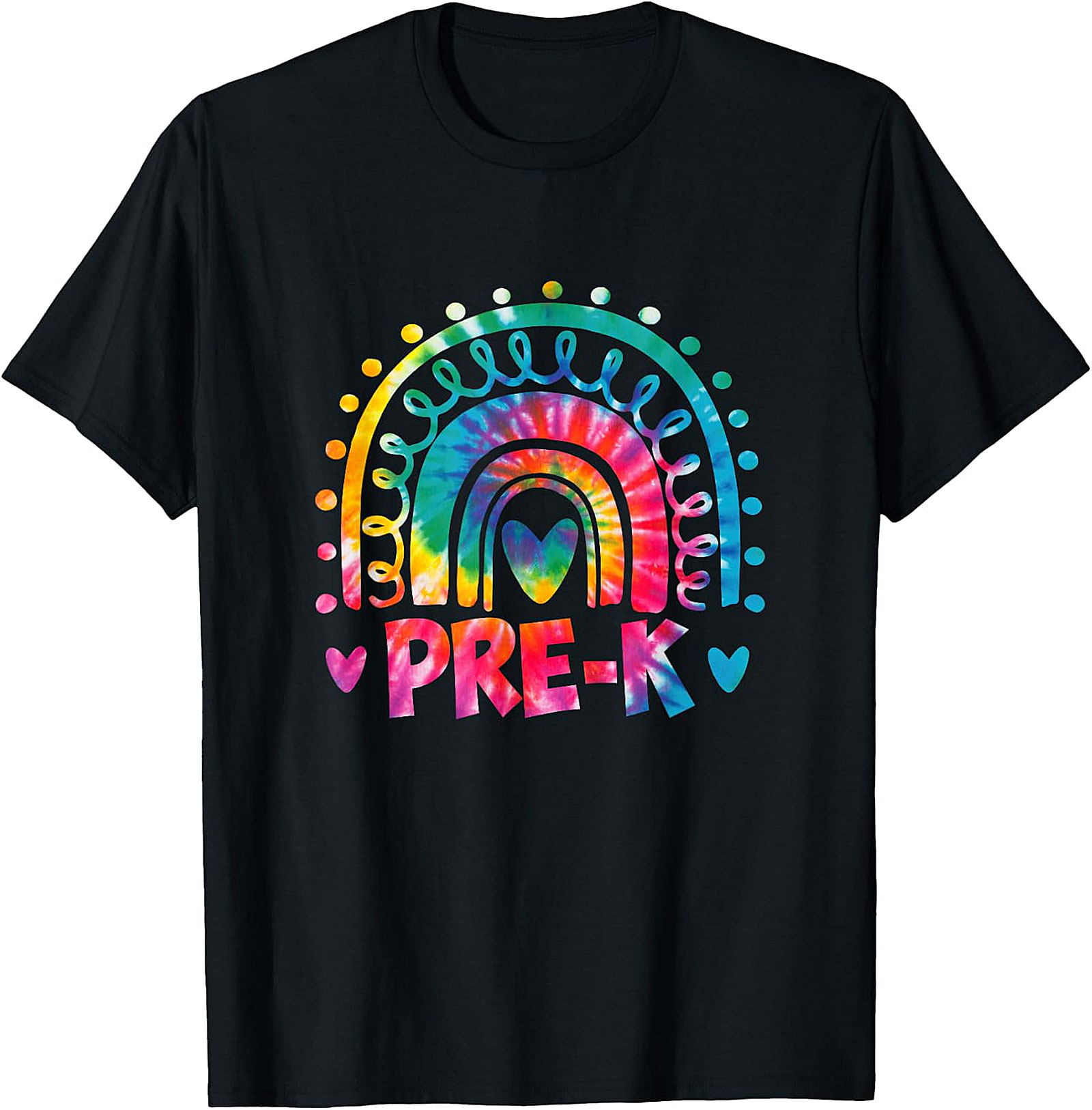 Pre-K Teacher Tie Dye Rainbow T-Shirt | Back to School Tee