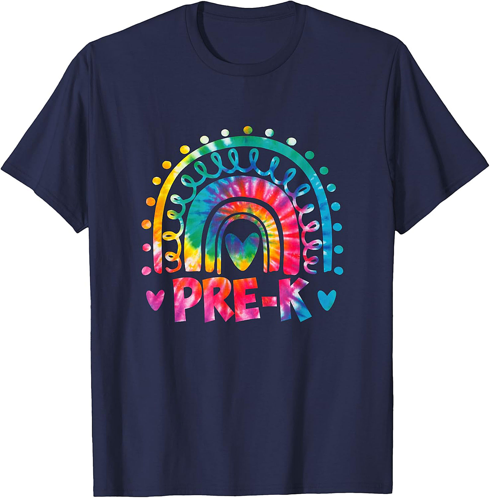 Pre-K Teacher Tie Dye Rainbow T-Shirt | Back to School Tee
