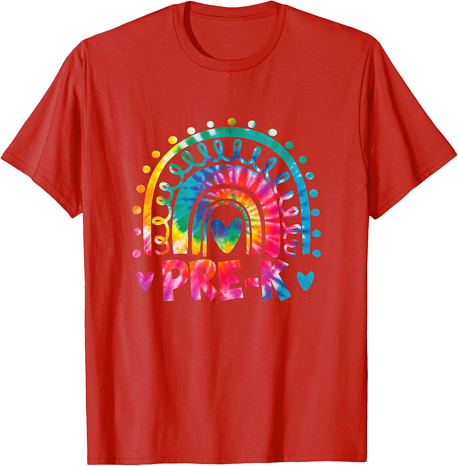 Pre-K Teacher Tie Dye Rainbow T-Shirt | Back to School Tee