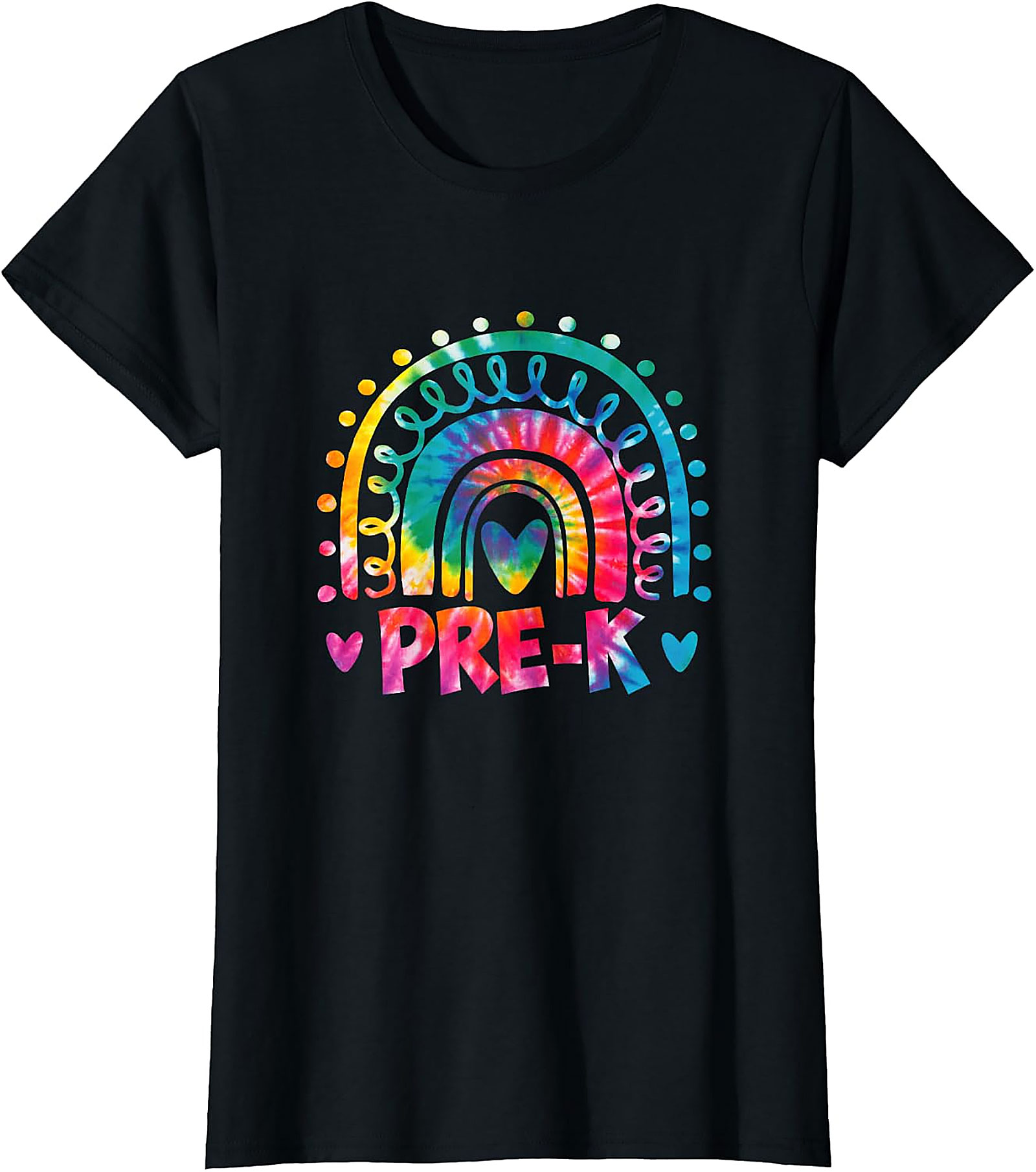 Pre-K Teacher Tie Dye Rainbow T-Shirt | Back to School Tee